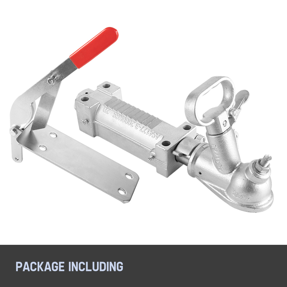 2000KG Rated 50MM Trailer Coupling Hitch Caravan Trailer Parts 4 Hole