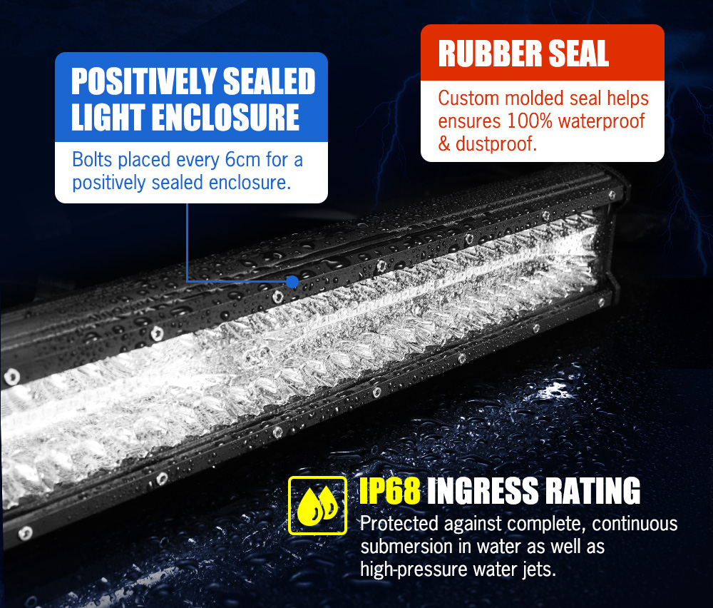 Lightfox LED Light Bar 7" 12" 20" 23" 26" 28" Flood Spot Combo 50" Curved 12V - Picture 65 of 148