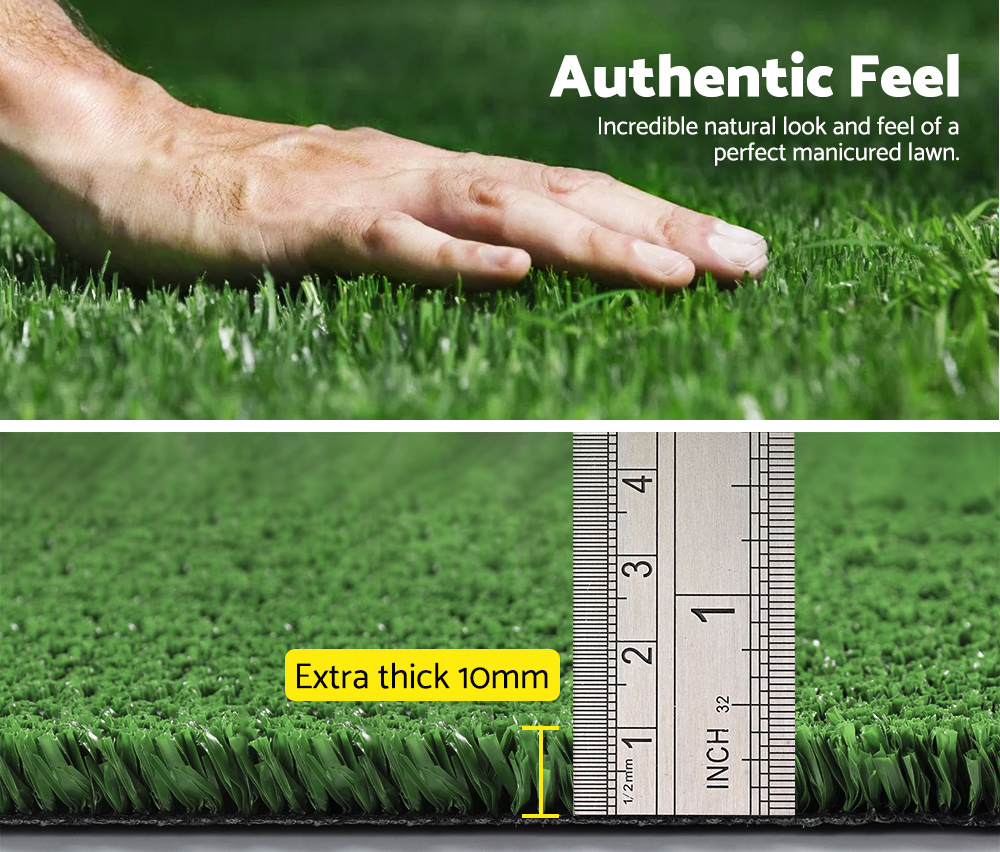 Mobi Artificial Grass 10mm Synthetic Fake Lawn 20~60SQM Turf Plastic Olive - Picture 66 of 80
