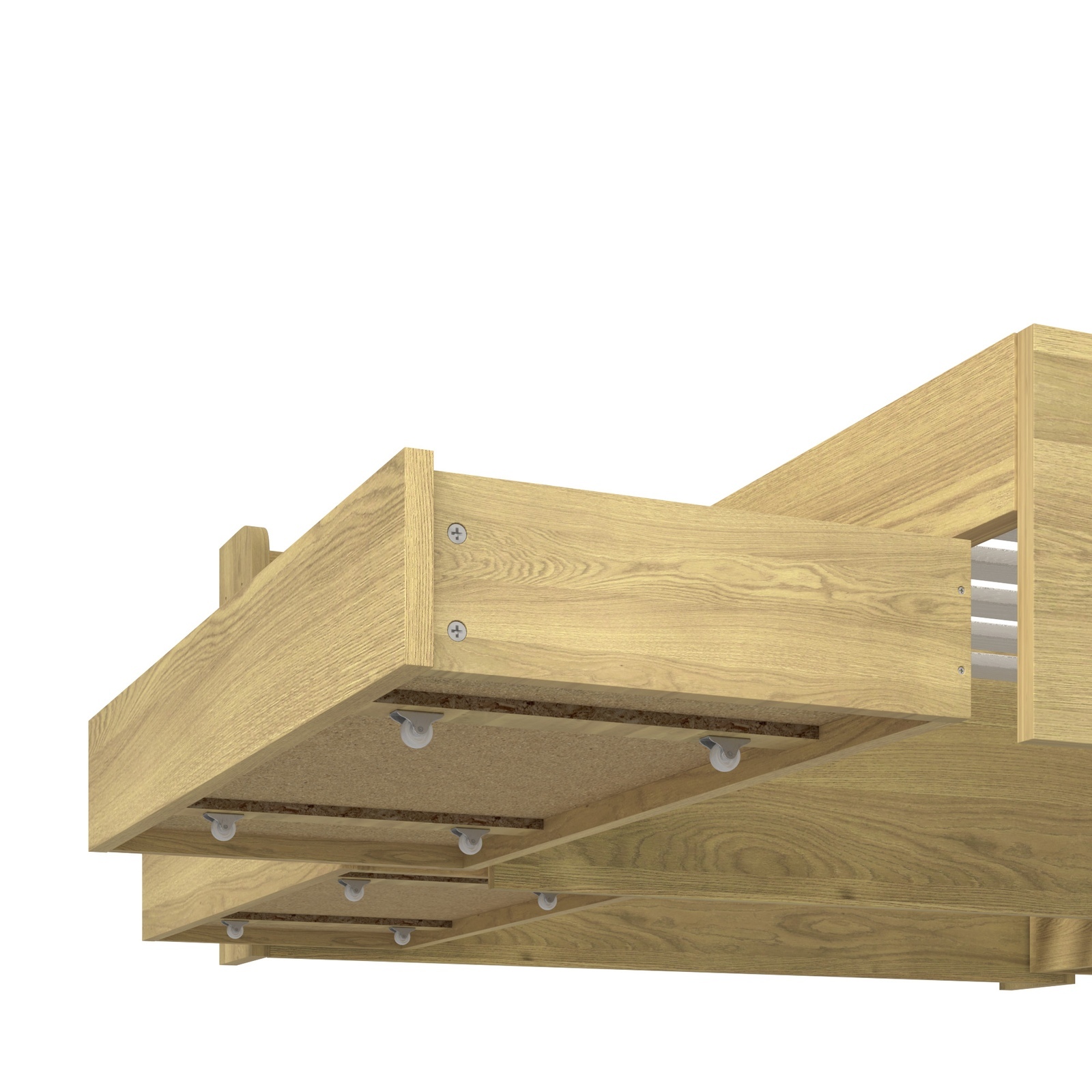 Oikiture Bed Frame Queen Double King Single Size with Charging Ports 2 Drawers - Picture 18 of 46
