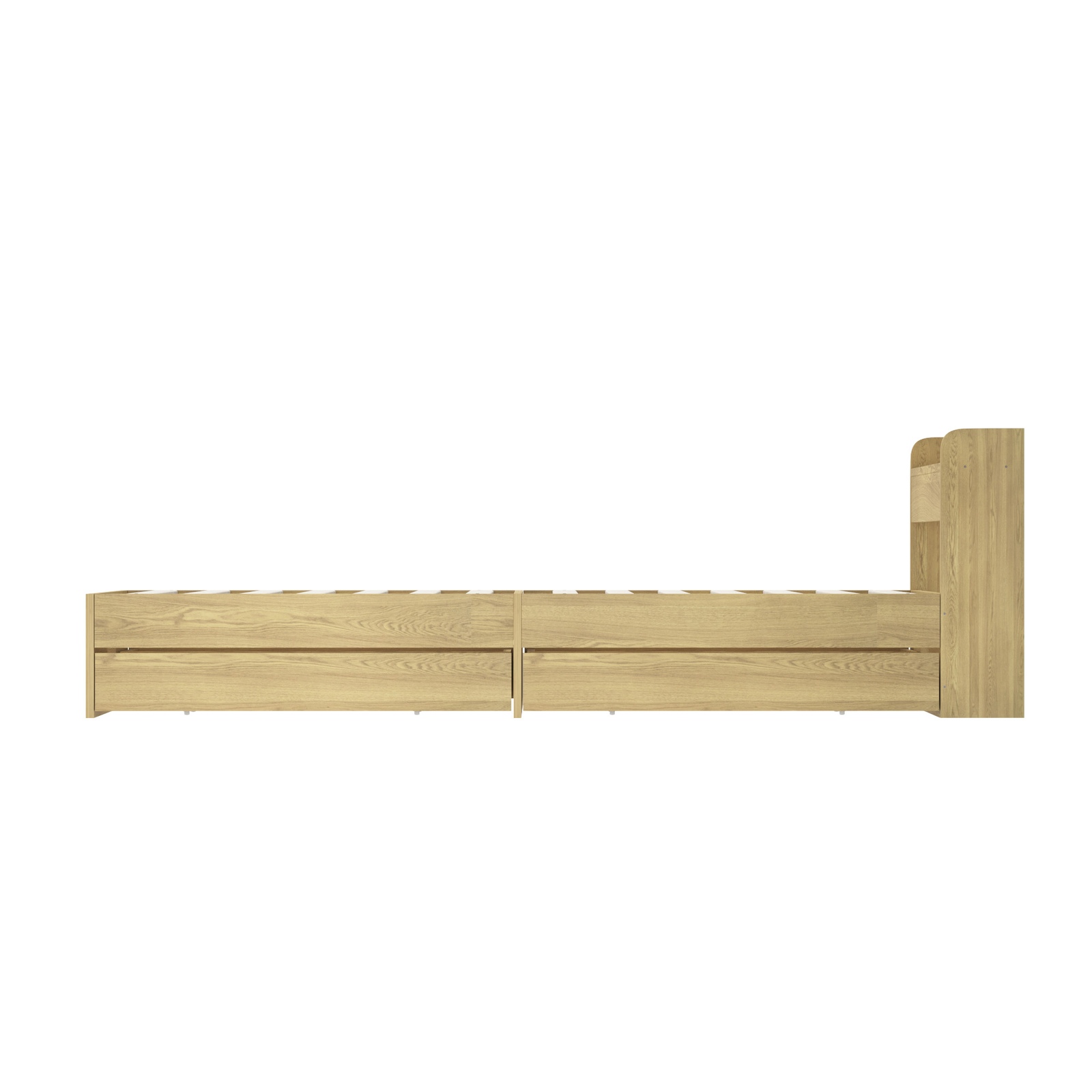 Oikiture Bed Frame Queen Double King Single Size with Charging Ports 2 Drawers - Picture 25 of 46