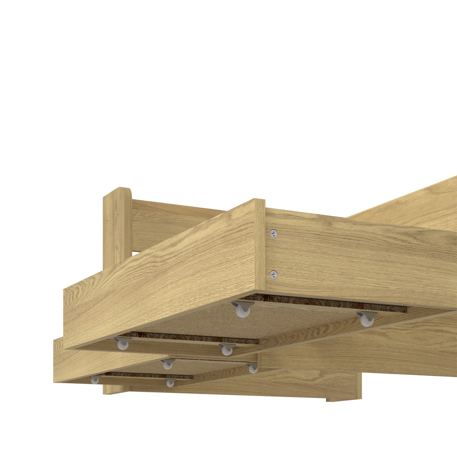 Oikiture Bed Frame Queen Double King Single Size with Charging Ports 2 Drawers - Picture 45 of 46