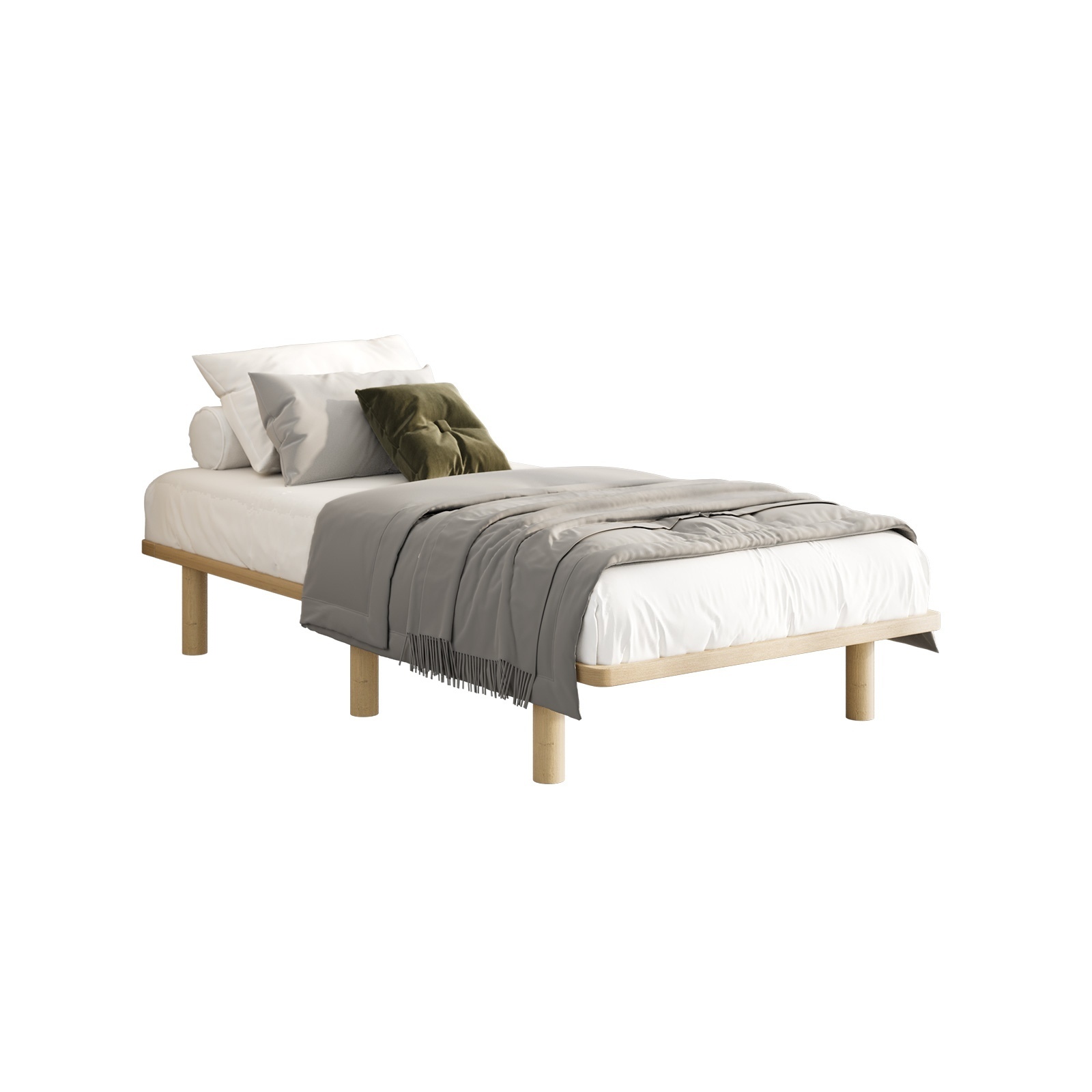 Oikiture Bed Frame Queen Double King Single Wooden Bed Base Platform Timber - Picture 59 of 60