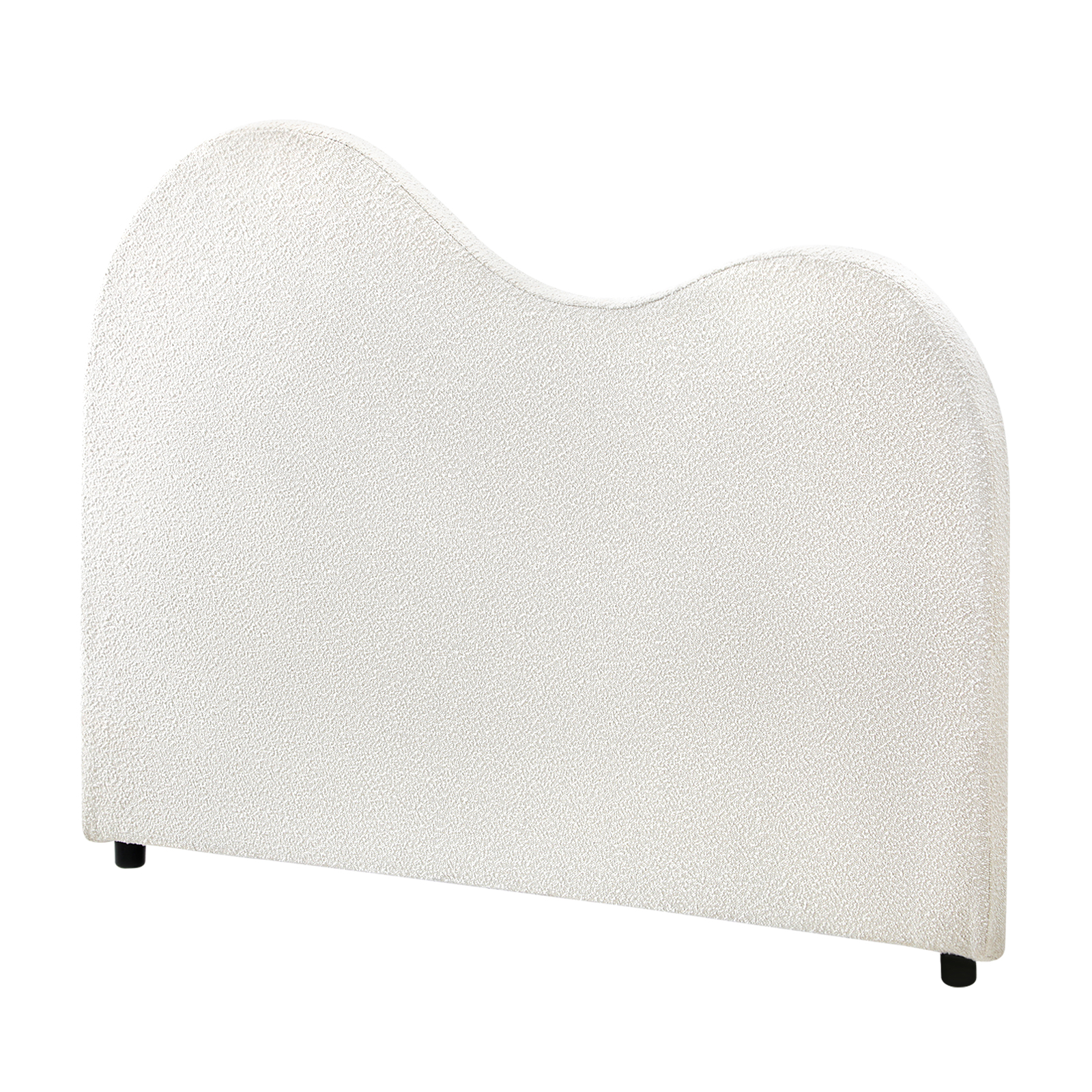 Oikiture Bed Head Queen Double King Single Headboard Bedhead Boucle Fabric White - Picture 14 of 38