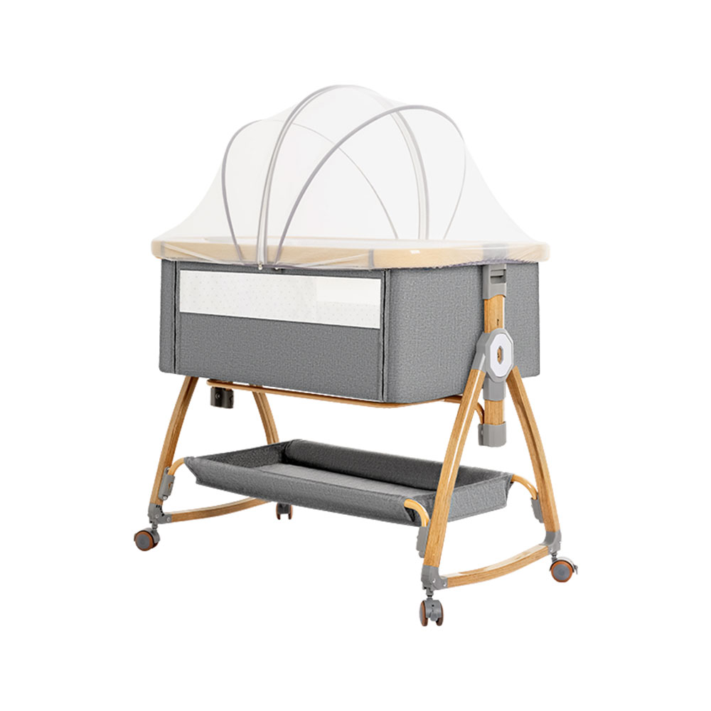 PlayPals 3-in-1 Baby Cot Crib Bed Bassinet Bedside Sleeper Portable Foldable - Picture 24 of 25