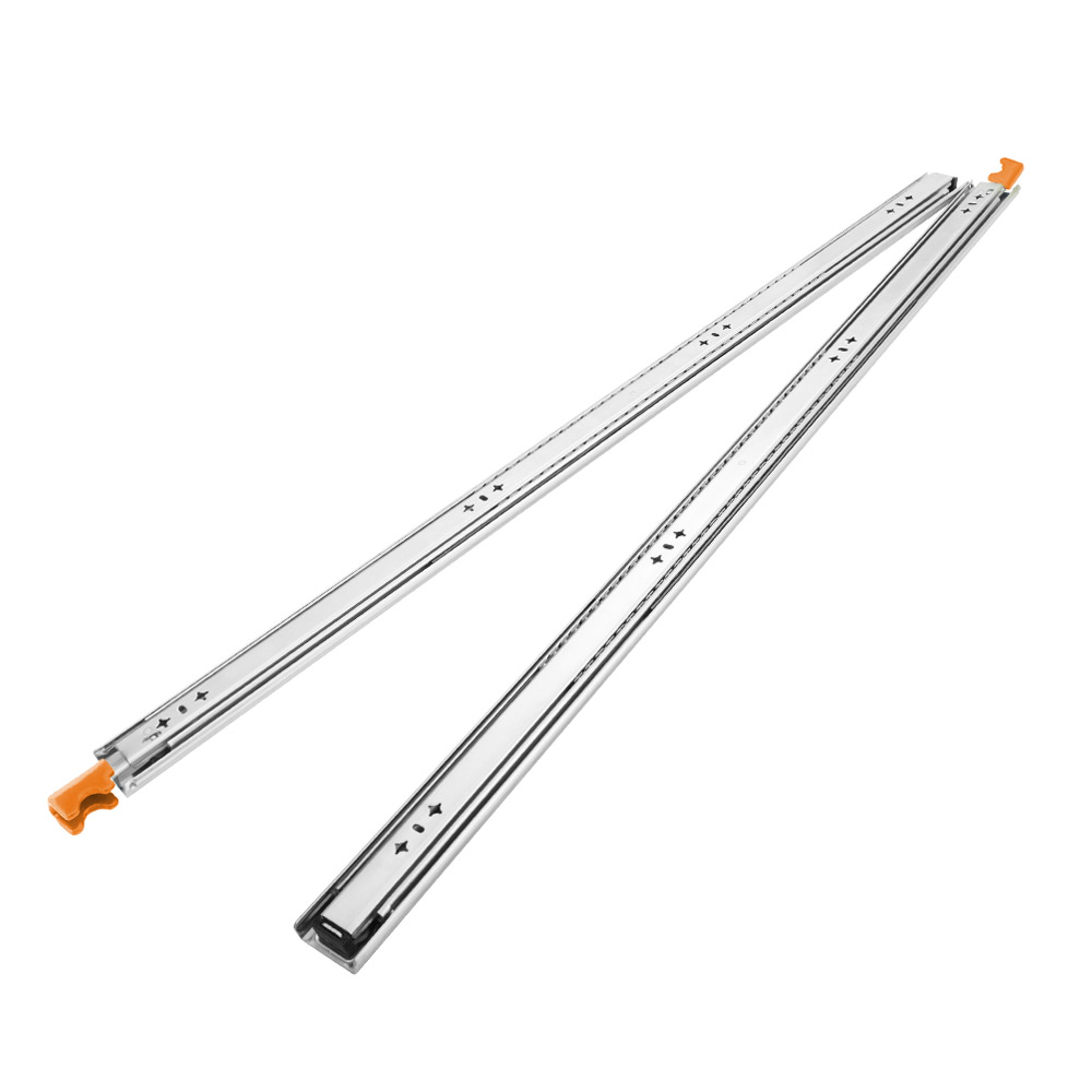 San Hima 2x 125KG Pair Locking Drawer Slides 1016mm Runners Trailer Draw - Picture 11 of 12