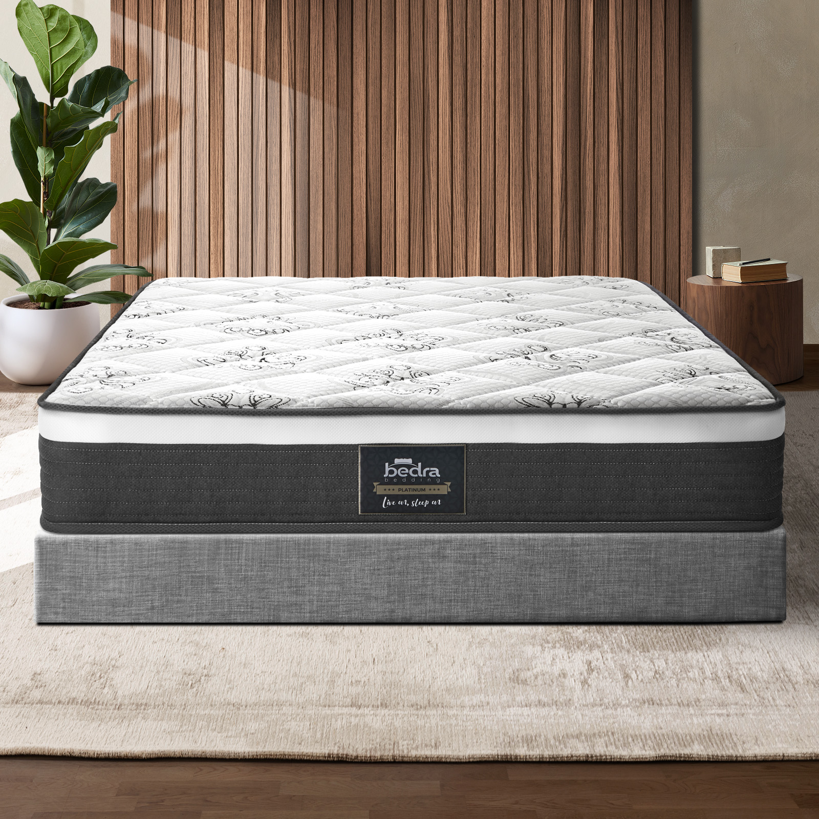 Bedra Mattress Queen Double King Single Bed Firm Spring Foam Tight Top 30cm - Picture 12 of 56