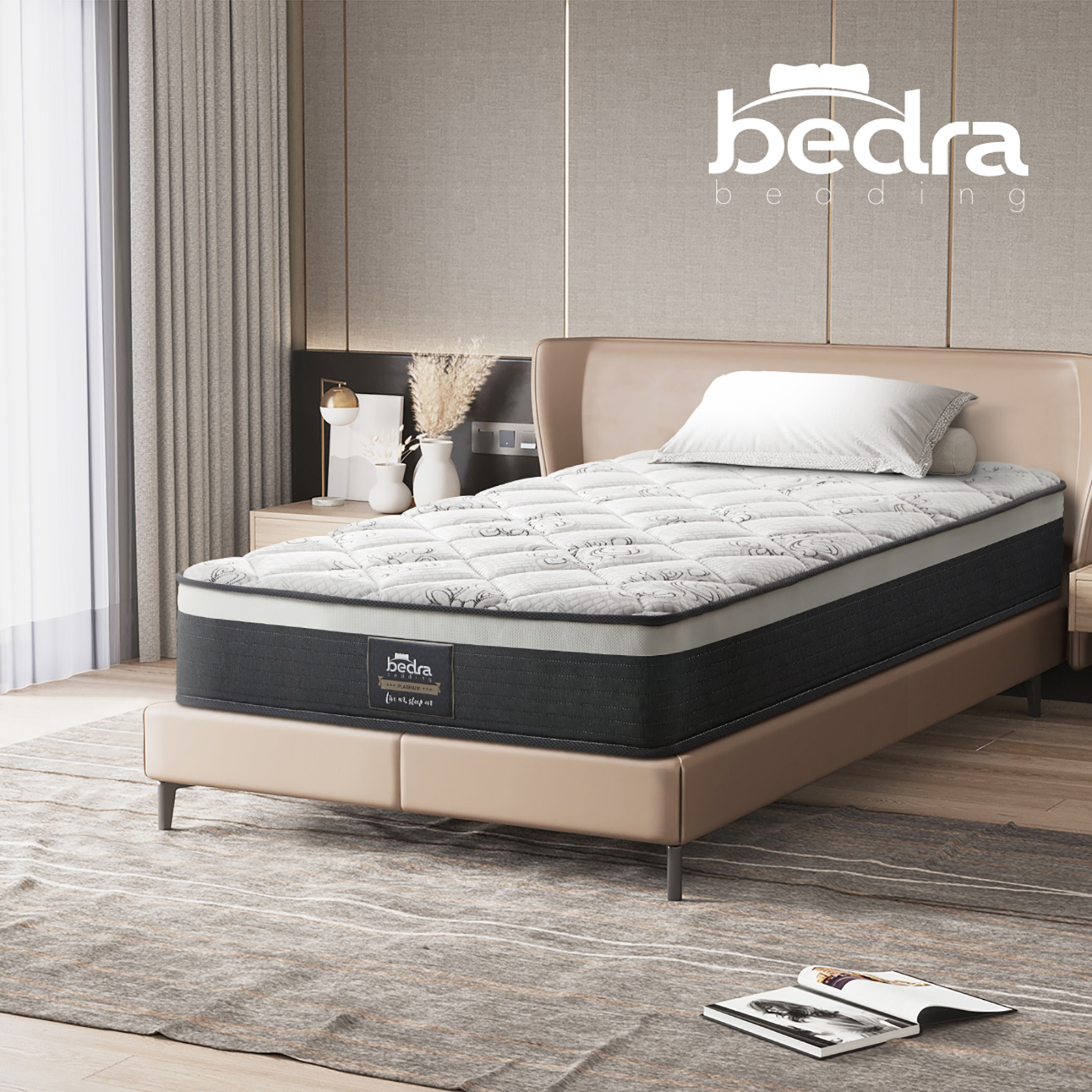 Bedra Mattress Queen Double King Single Bed Firm Spring Foam Tight Top 30cm - Picture 37 of 56