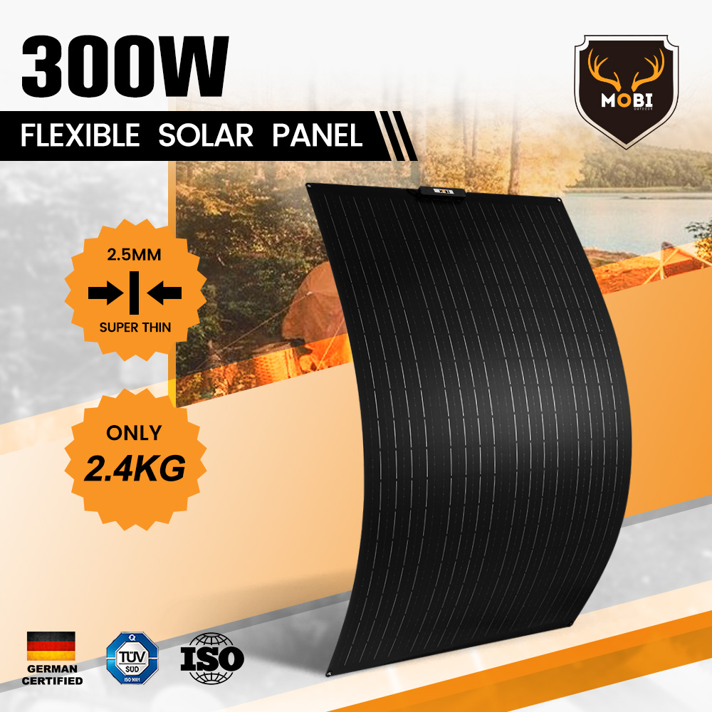 MOBI 200W/300W/400W Flexible Solar Panel Mono 12V RV Camping Caravan Boat - Picture 19 of 36