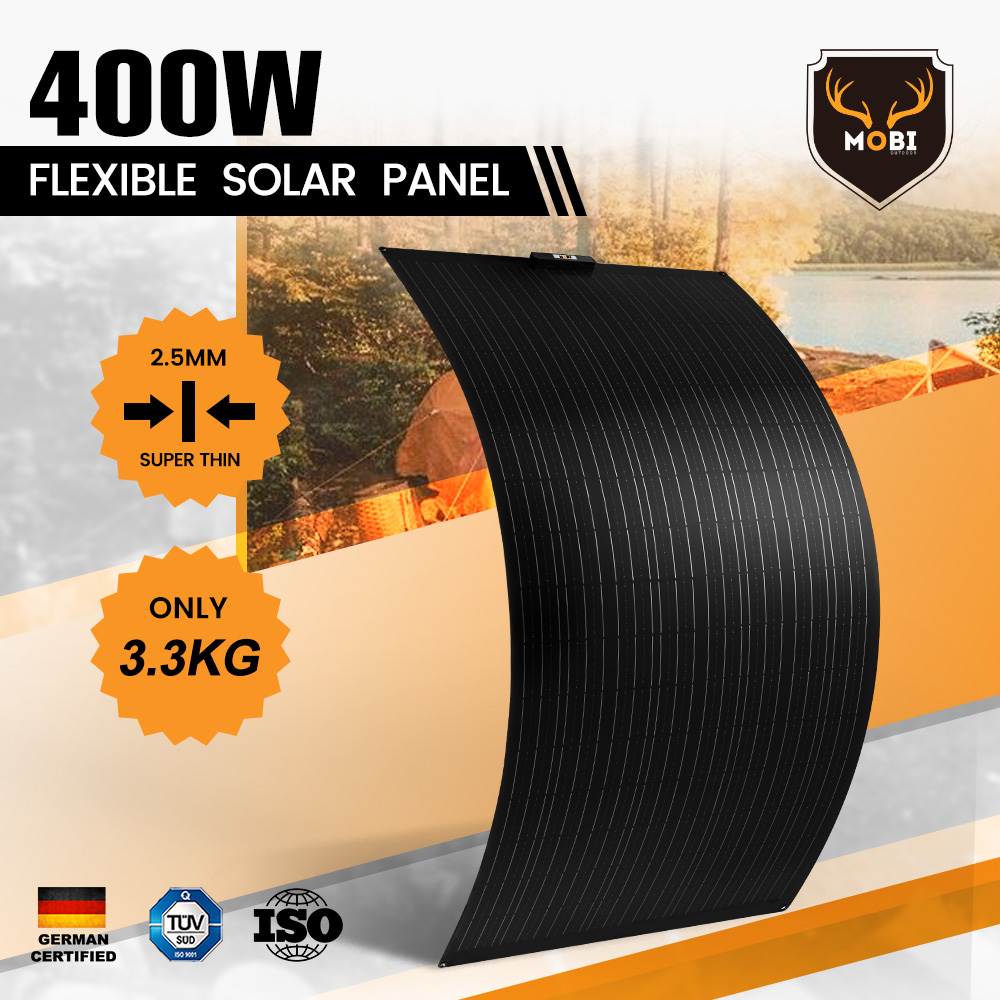 MOBI 200W/300W/400W Flexible Solar Panel Mono 12V RV Camping Caravan Boat - Picture 28 of 36