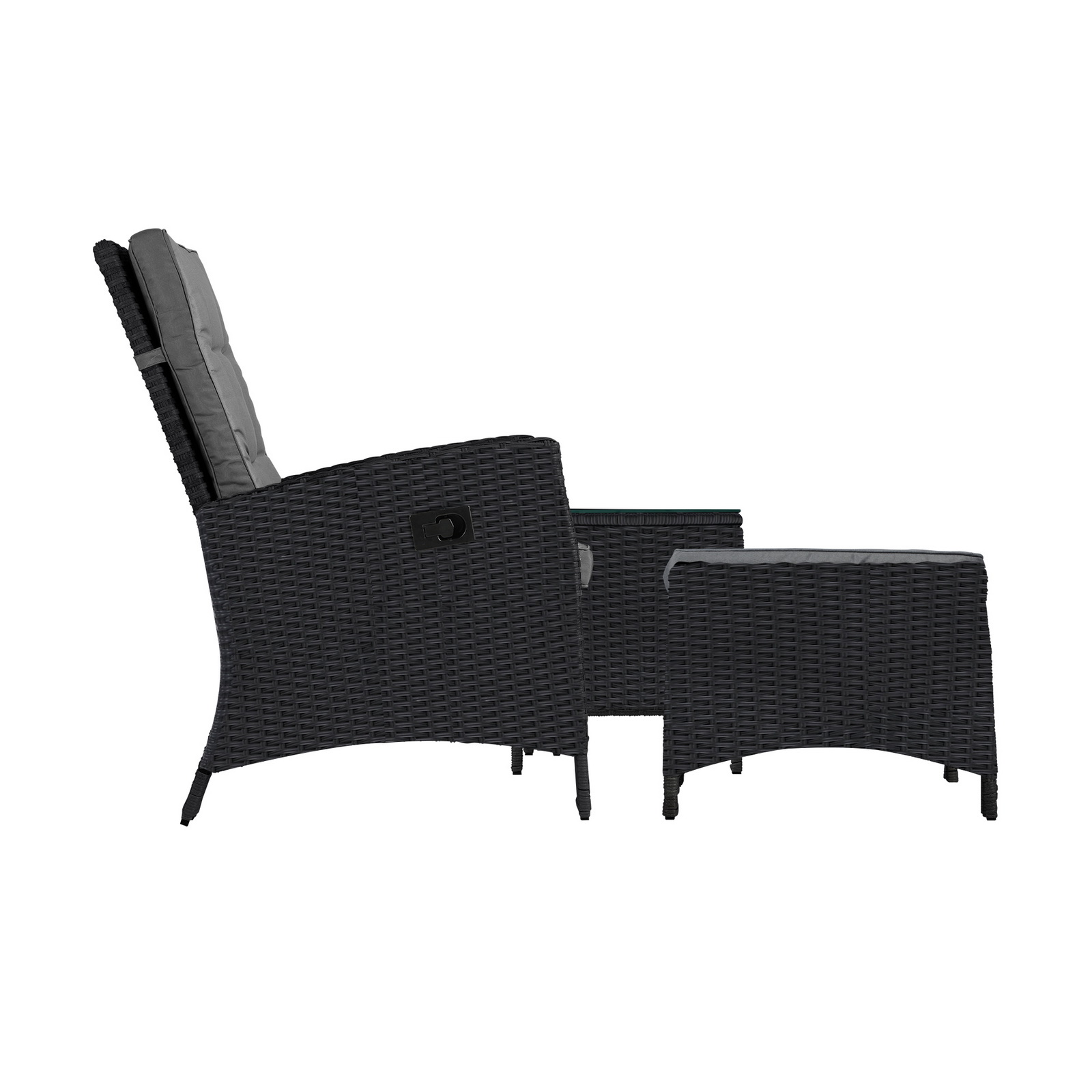 Livsip Recliner Chairs Outdoor Sun Lounge Wicker Sofa Patio Furniture Setting - Picture 9 of 97