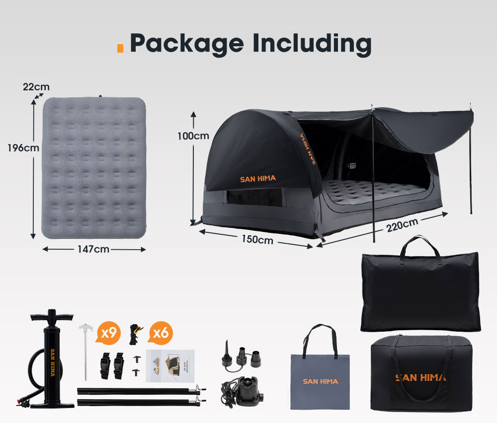 San Hima Double Air Swag Camping Swags Free Standing Dome San Hima Double Air Swag Camping Swags Free Standing Dome