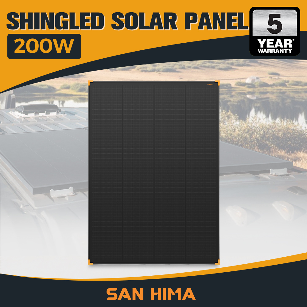 San Hima 200W Solar Panel Kit Mono Shingled Fixed Power Camping Battery Charging - Picture 12 of 13