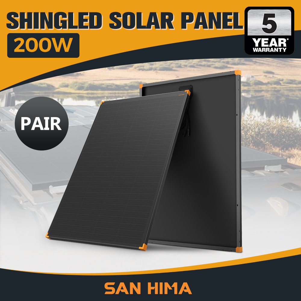 San Hima 200W Solar Panel Kit Mono Shingled Fixed Power Camping Battery Charging - Picture 13 of 13