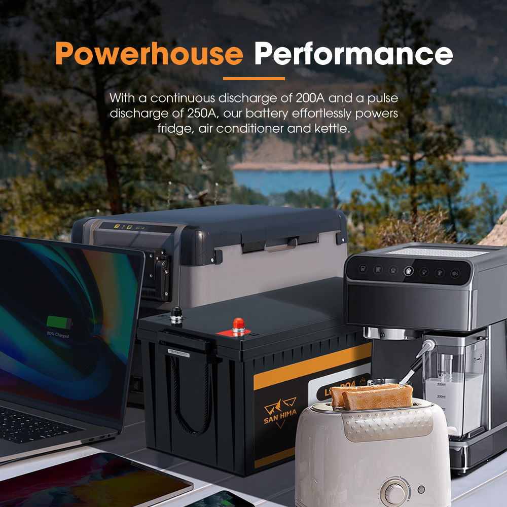 San Hima 12V 100Ah/200Ah Lithium Battery BMS LiFePO4 Self-heating w/ Bluetooth - Picture 38 of 41