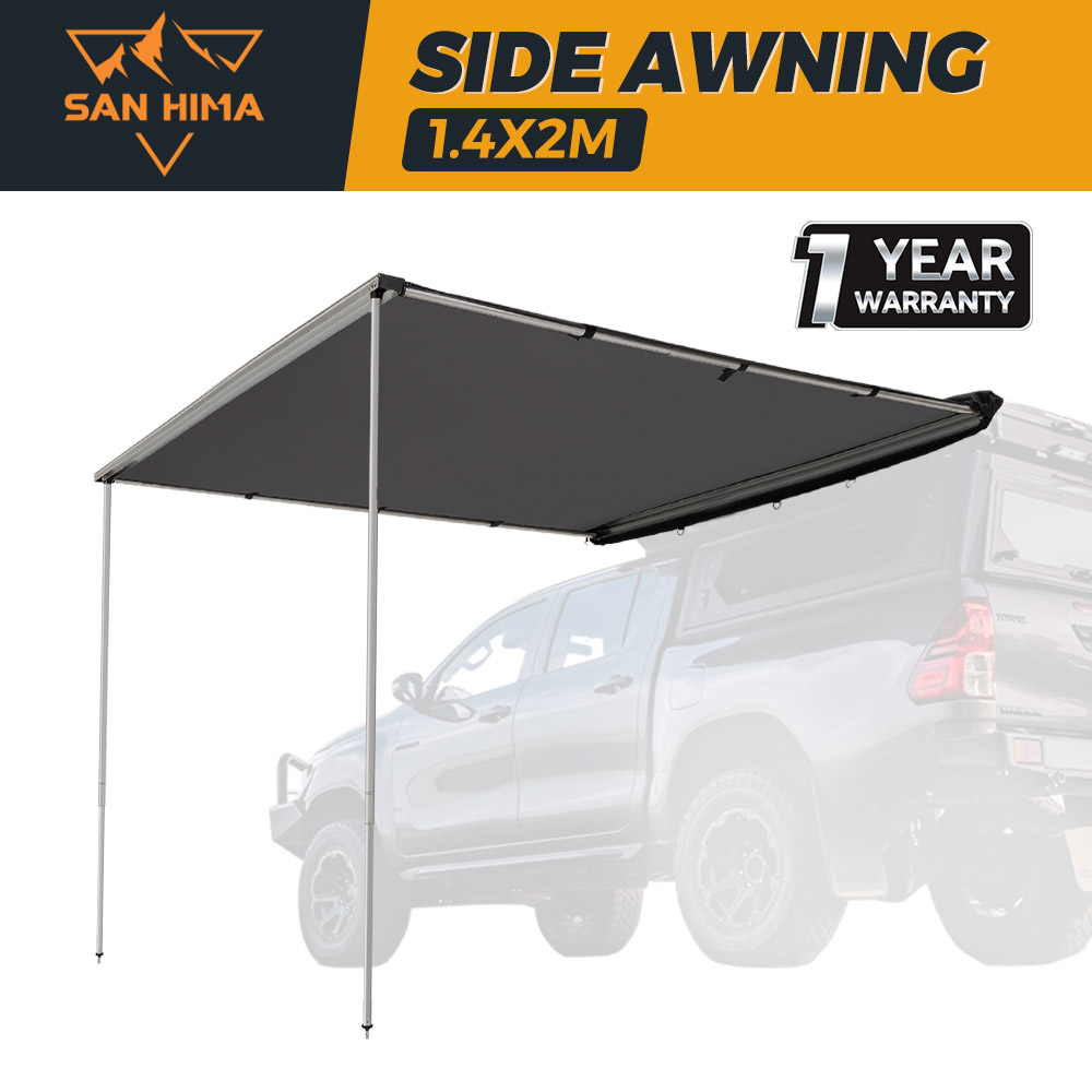 San Hima Car Side Awning Pull-out Telescoping Poles Waterproof Car Shade - Picture 12 of 41