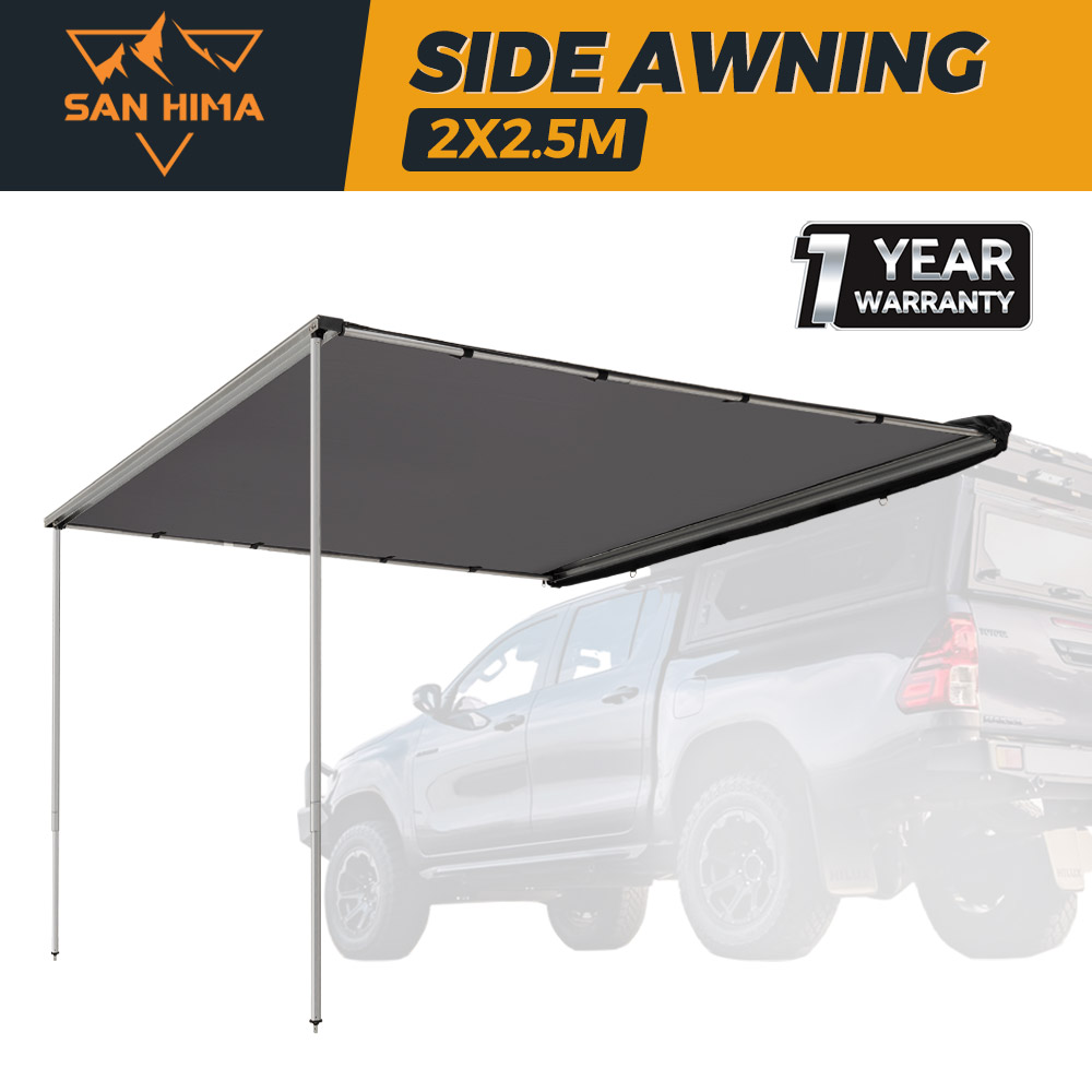 San Hima Car Side Awning Pull-out Telescoping Poles Waterproof Car Shade - Picture 32 of 41