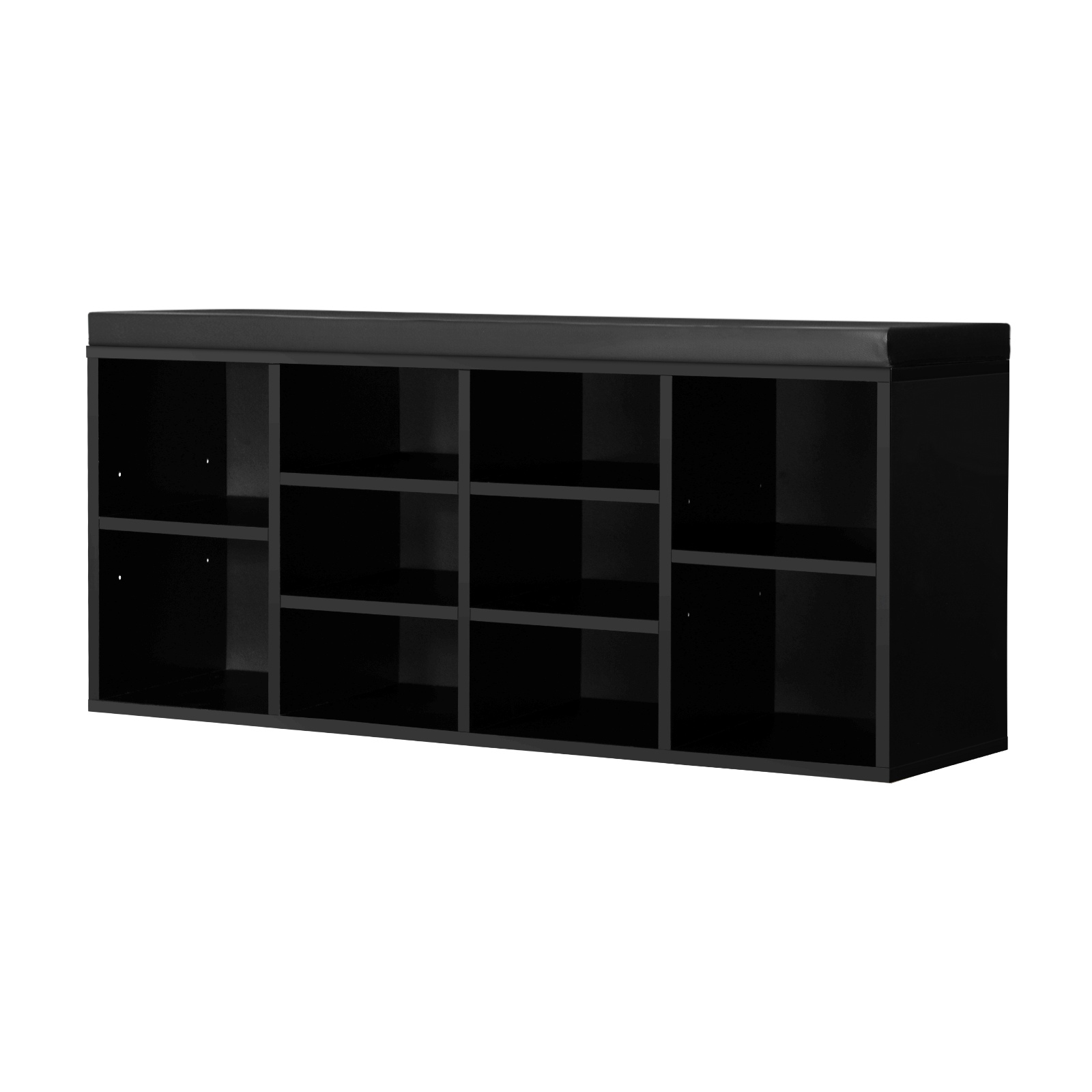 Oikiture Shoe Cabinet Bench Shoe Storage Rack PU Padded Seat Organiser Cupboard - Picture 13 of 23