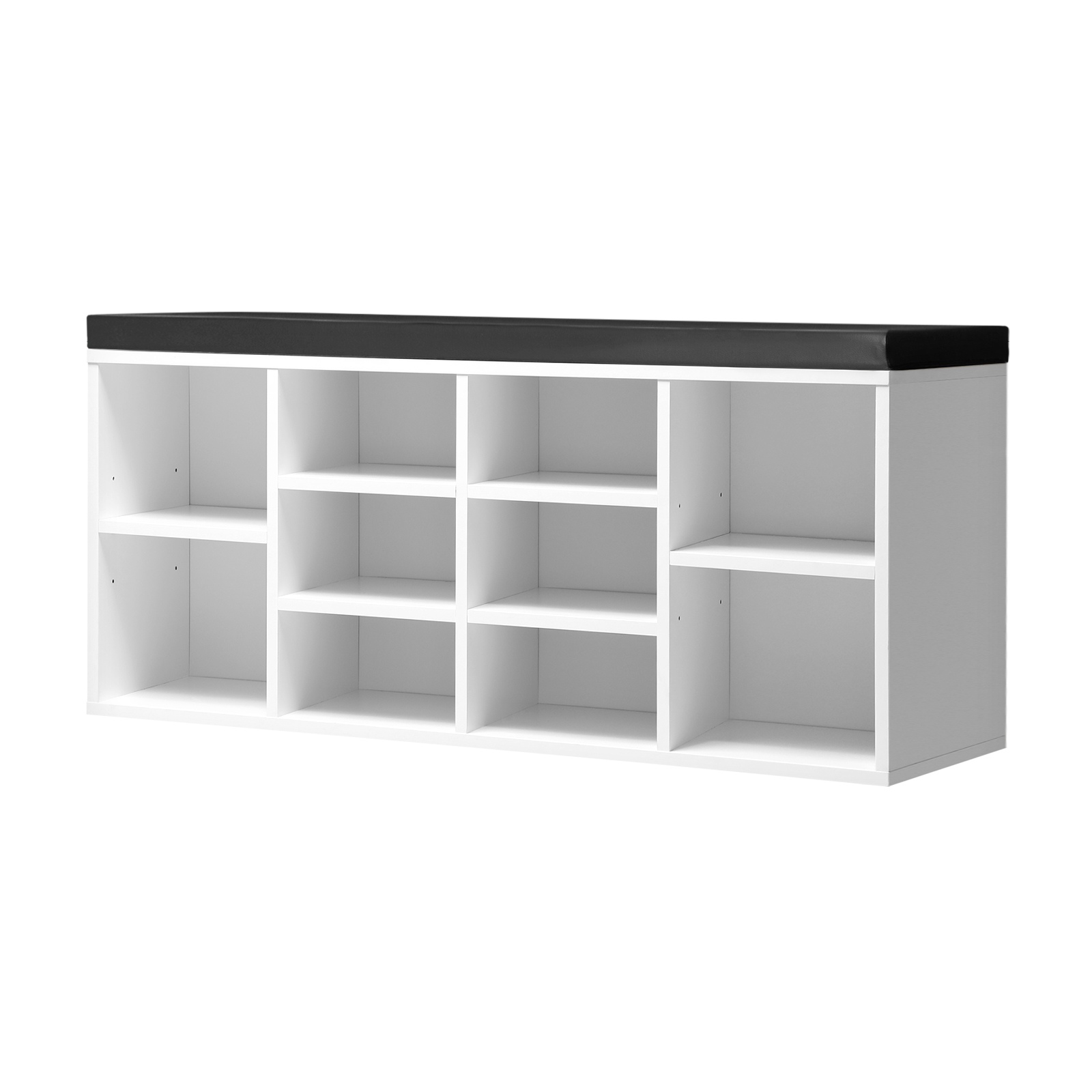 Oikiture Shoe Cabinet Bench Shoe Storage Rack PU Padded Seat Organiser Cupboard - Picture 23 of 23