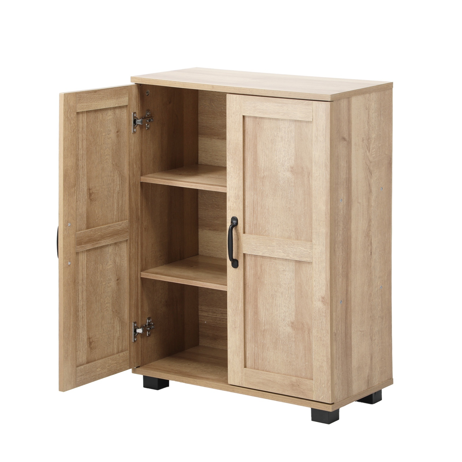 Oikiture Storage Cabinet Bathroom Buffet Sideboard 2 Door Cupboard - Picture 25 of 37