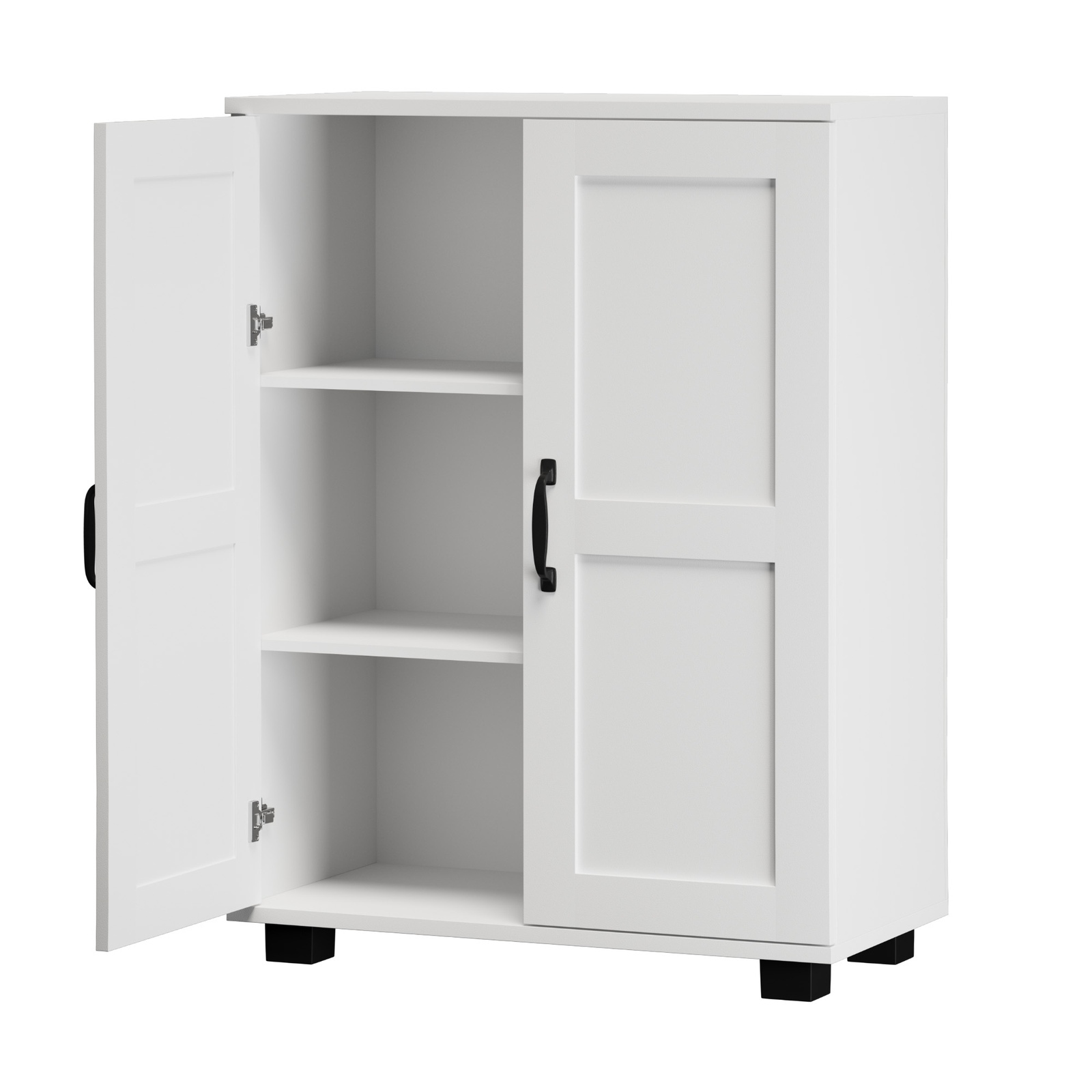 Oikiture Storage Cabinet Bathroom Buffet Sideboard 2 Door Cupboard - Picture 34 of 37