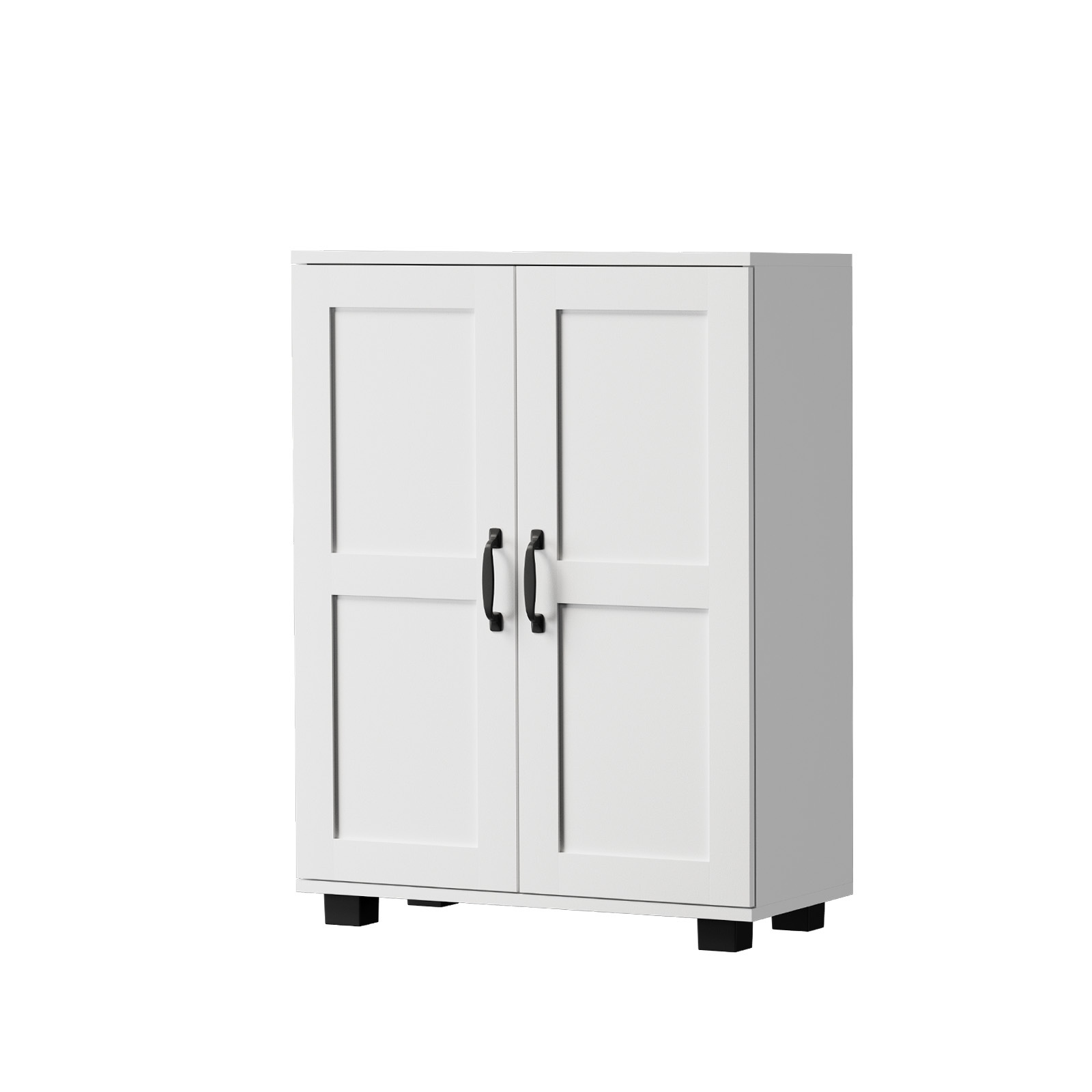 Oikiture Storage Cabinet Bathroom Buffet Sideboard 2 Door Cupboard - Picture 37 of 37