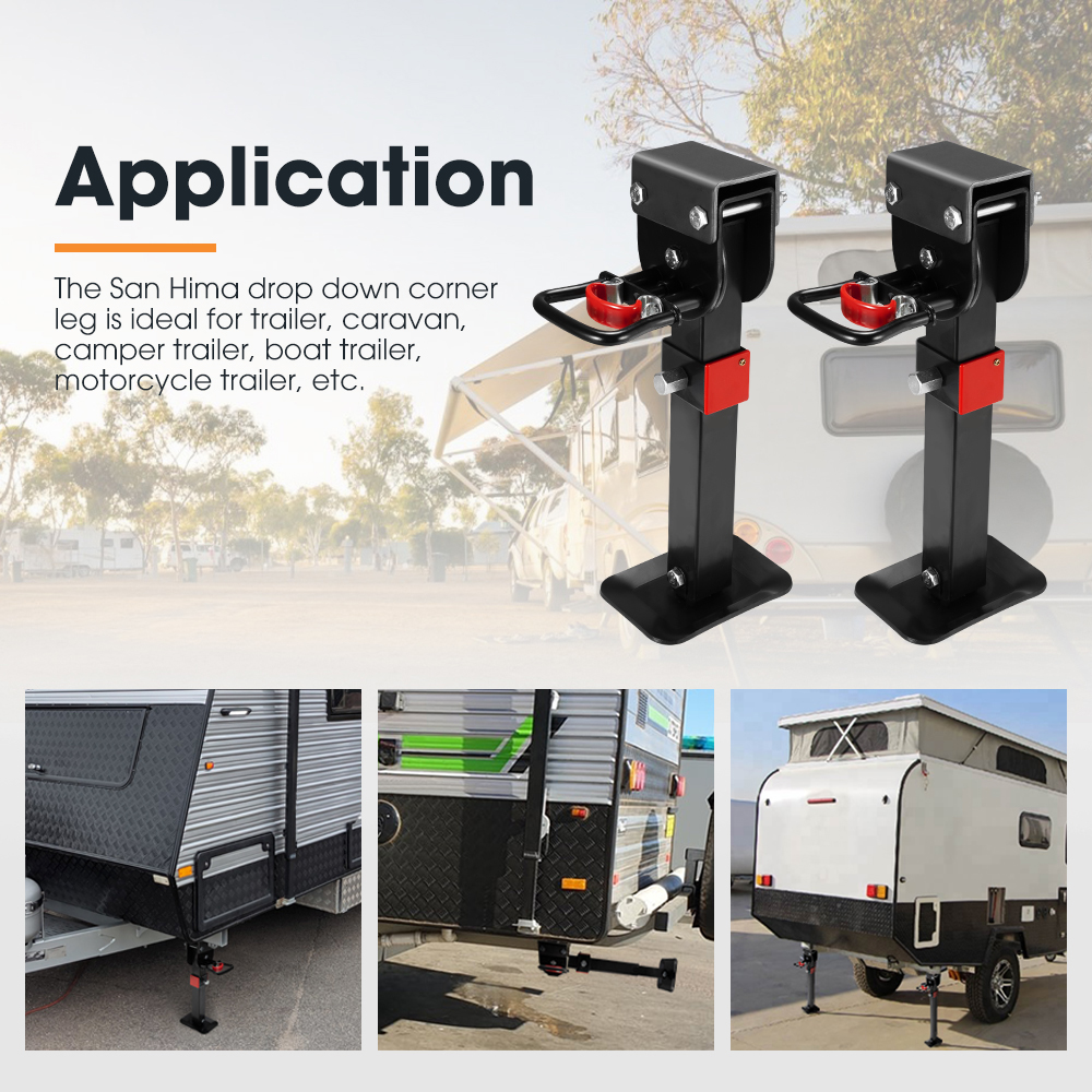San Hima Drop Down Corner Legs 400MM- 740MM Caravan Stabilizer 1200LBS/1500LBS - Picture 43 of 111