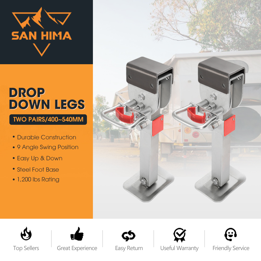 San Hima Drop Down Corner Legs 400MM- 740MM Caravan Stabilizer 1200LBS/1500LBS - Picture 25 of 111