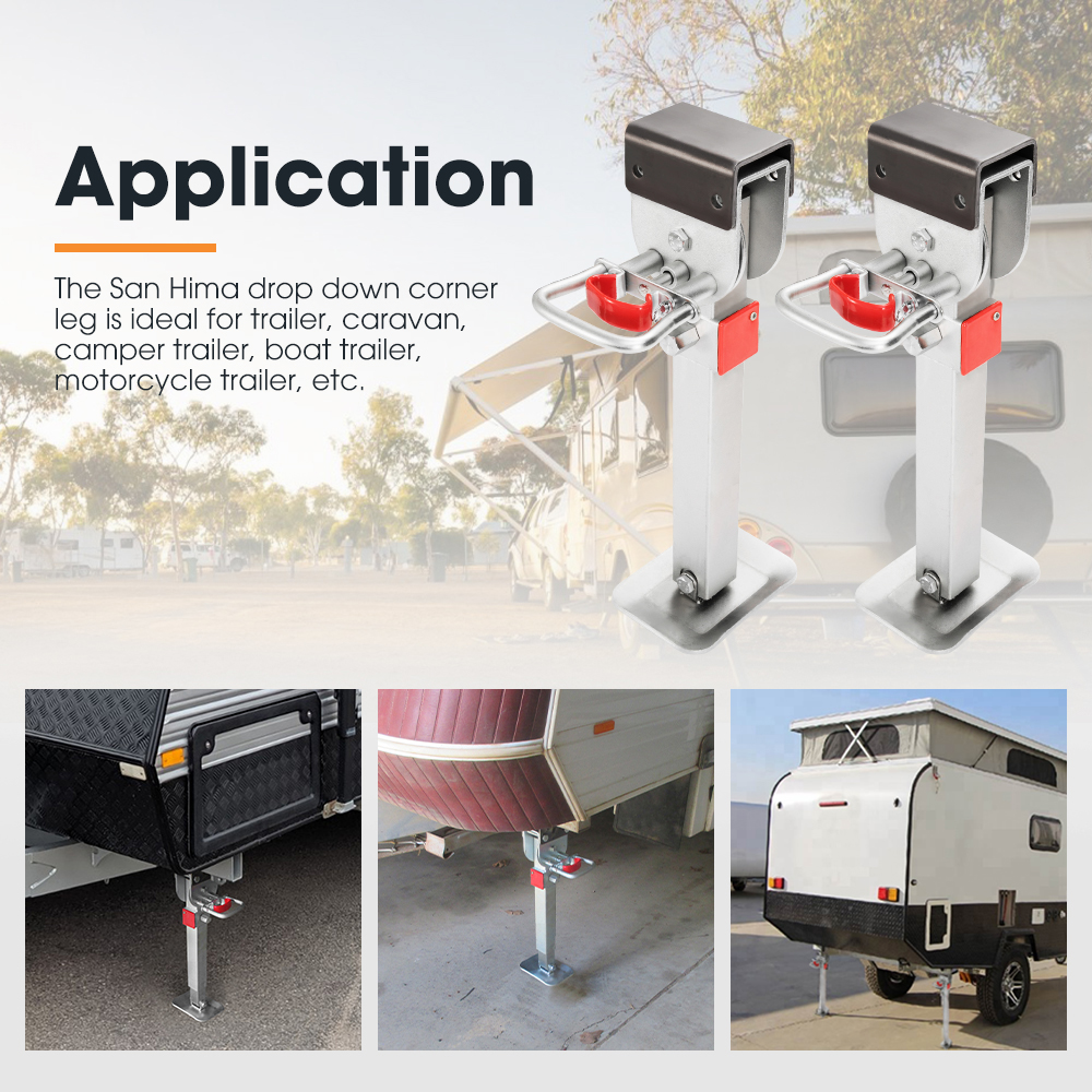 San Hima Drop Down Corner Legs 400MM- 740MM Caravan Stabilizer 1200LBS/1500LBS - Picture 87 of 111