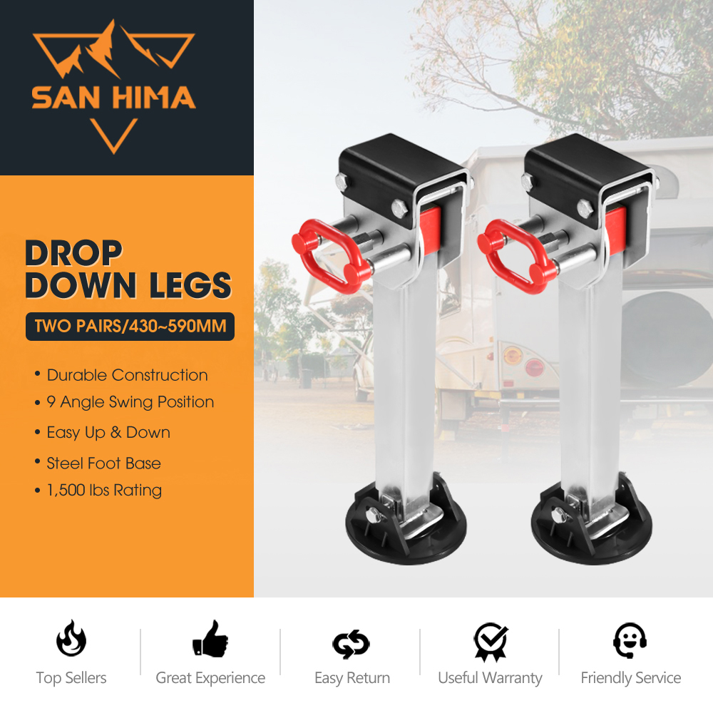 San Hima Drop Down Corner Legs 400MM- 740MM Caravan Stabilizer 1200LBS/1500LBS - Picture 58 of 111