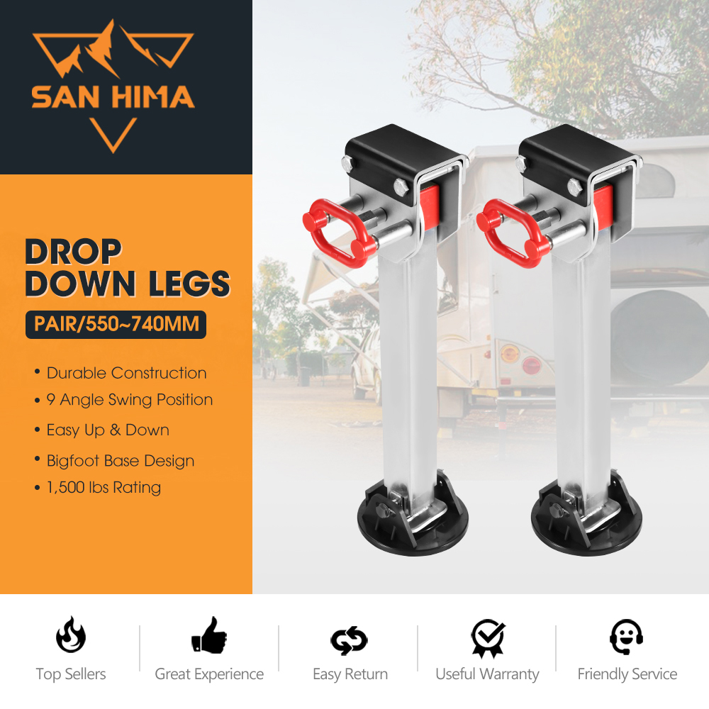 San Hima Drop Down Corner Legs 400MM- 740MM Caravan Stabilizer 1200LBS/1500LBS - Picture 91 of 111