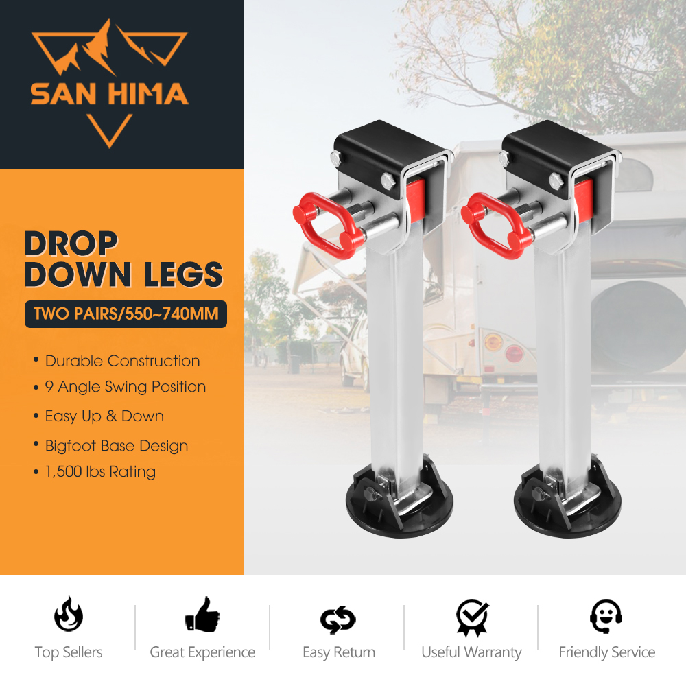 San Hima Drop Down Corner Legs 400MM- 740MM Caravan Stabilizer 1200LBS/1500LBS - Picture 102 of 111