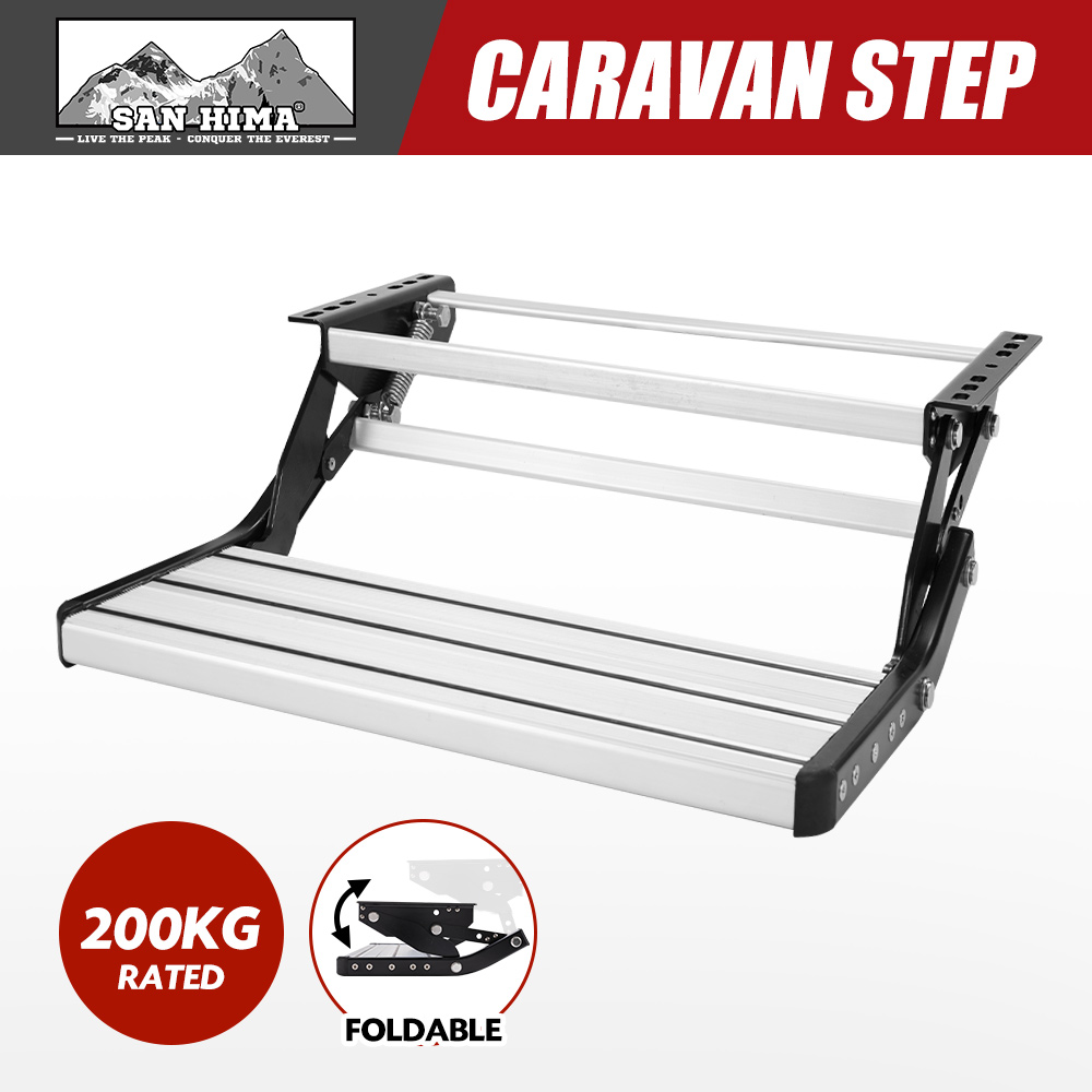 Caravan Step Aluminium Pull Out Folding Caravan Step Camper Trailer