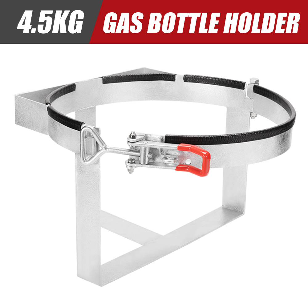 4.5kg Gas Bottle Holder Galvanized Steel Lockable for Trailer Campervan
