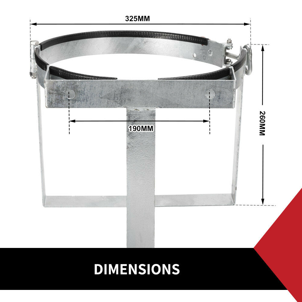 9kg Gas Bottle Holder Adjustable Galvanized For Trailer Caravan Camper