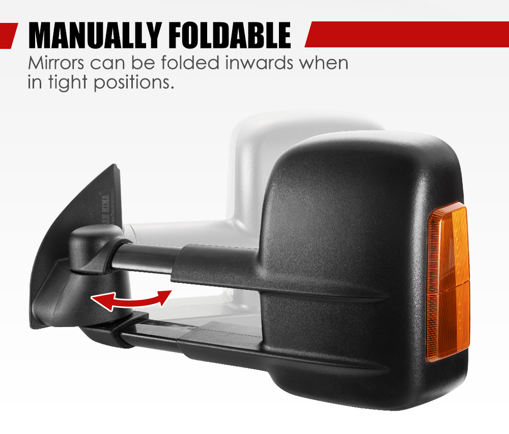 Pair Towing Mirrors for Ford Ranger Wildtrak Raptor MK PX PX2 PX3 XL XLT XLS 9356307002454 eBay