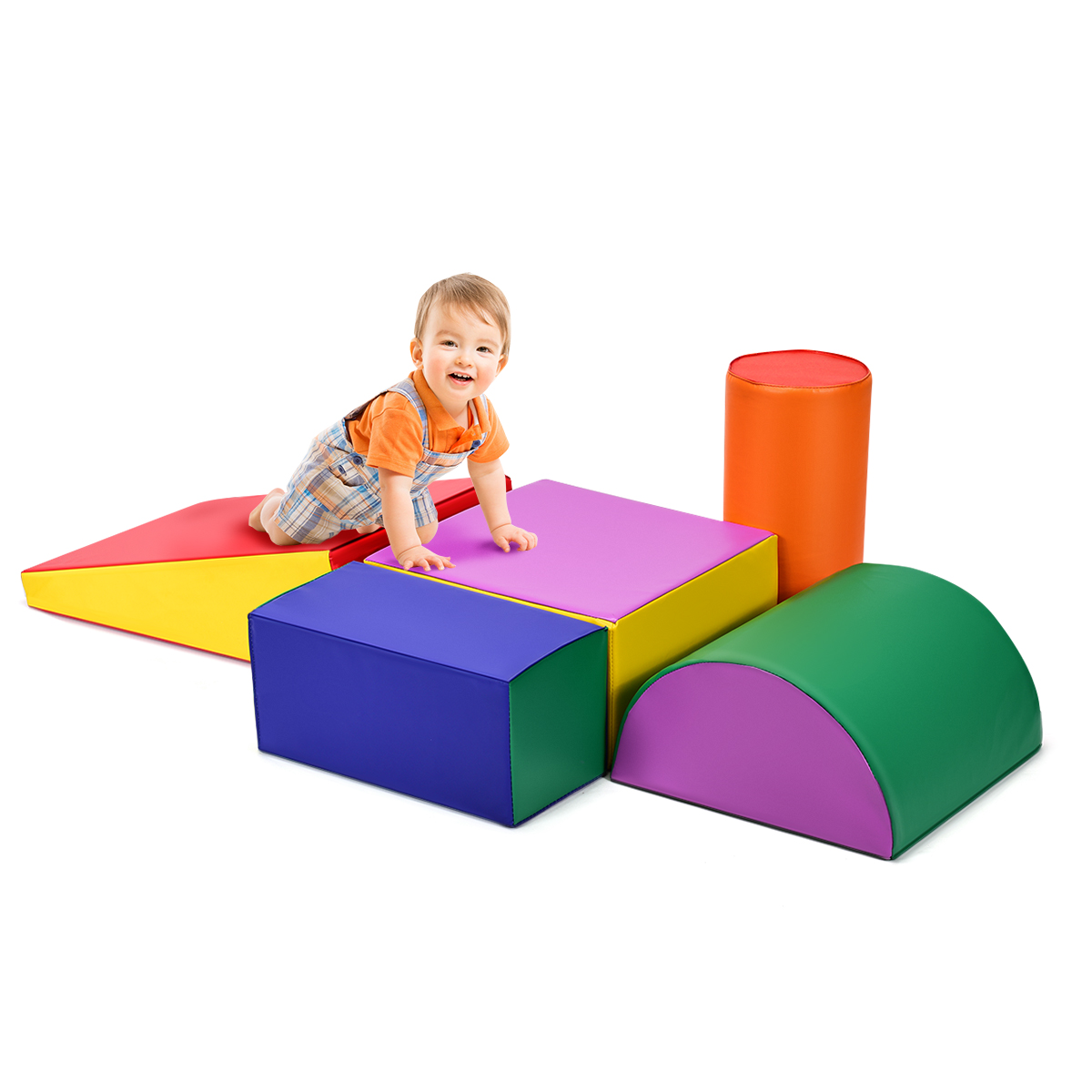 5PCS Toddler Climb Crawl Playset Kids Large Soft Play Foam Blocks Activity Toy - Picture 12 of 71