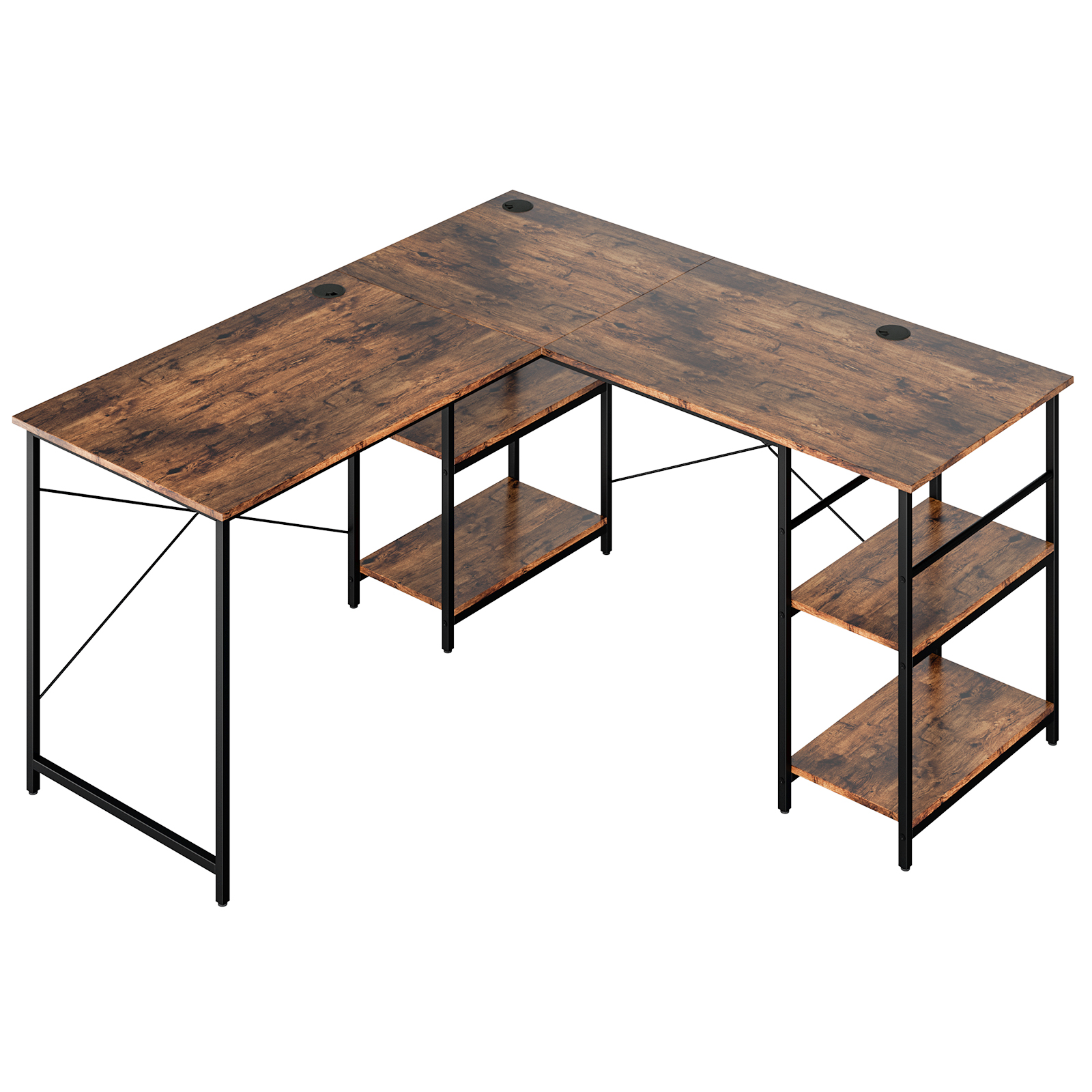 Giantex Computer Desk Convertible L-shaped Study Writing Table Metal Frame 151CM - Picture 42 of 42