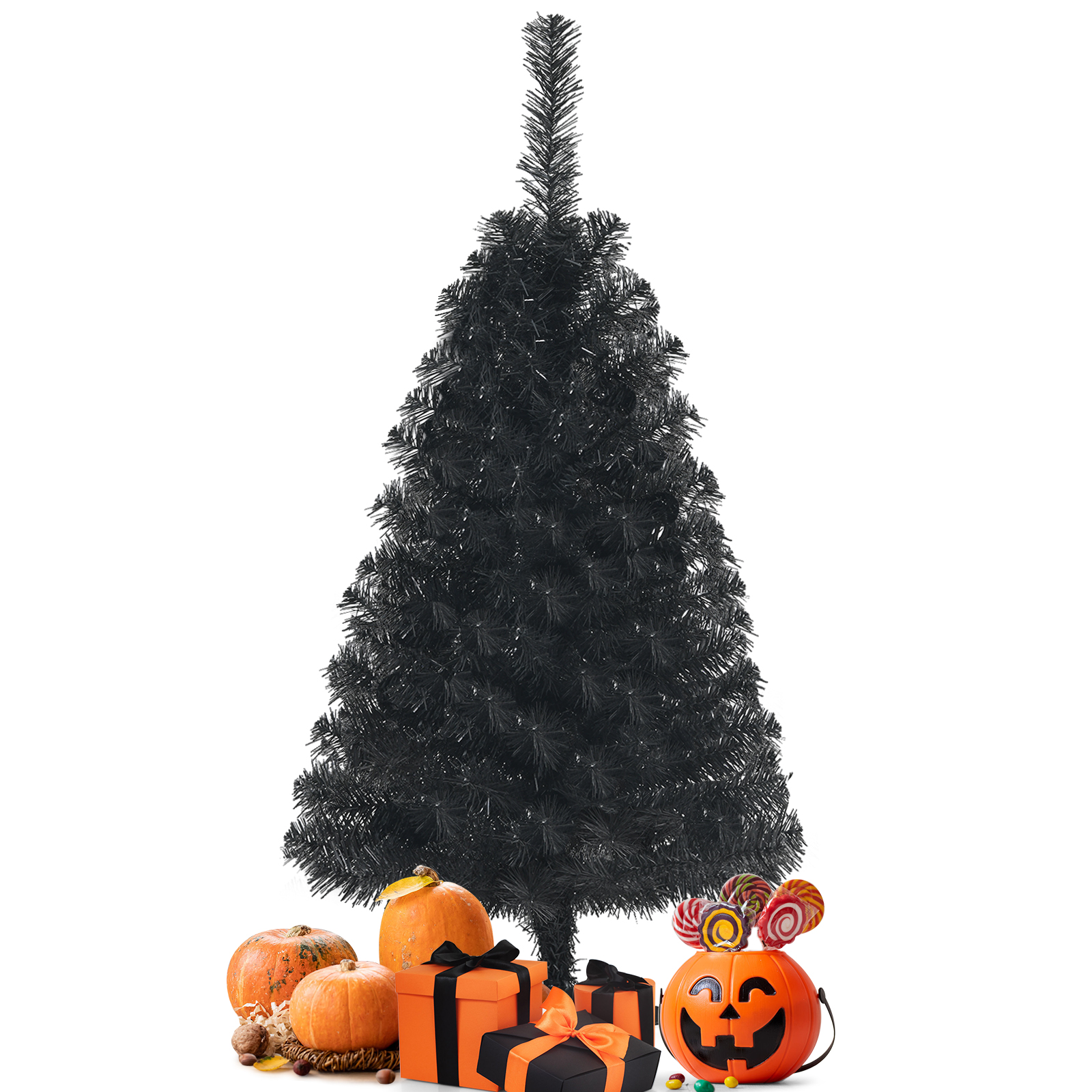 Artificial Tree Unlit Halloween Christmas Decoration Tree 3 Ft  w/ 116 PVC Tips - Bild 10 von 11