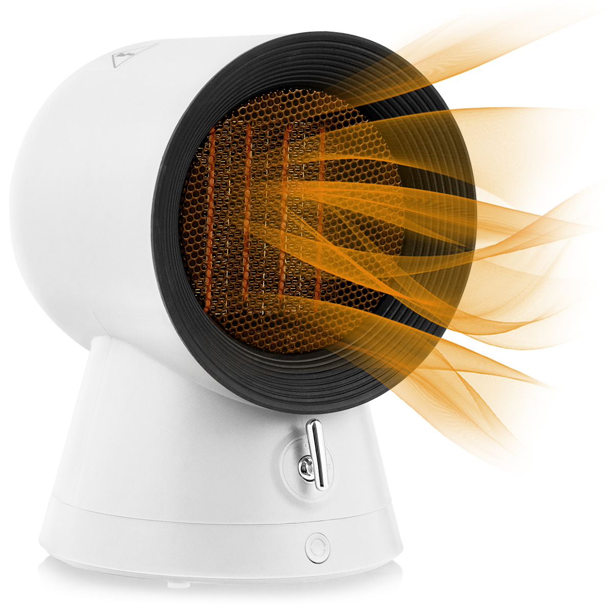 1500W Portable PTC Ceramic Space Heater Mini Electric Desk Top Heating Fan White - Bild 1 von 6