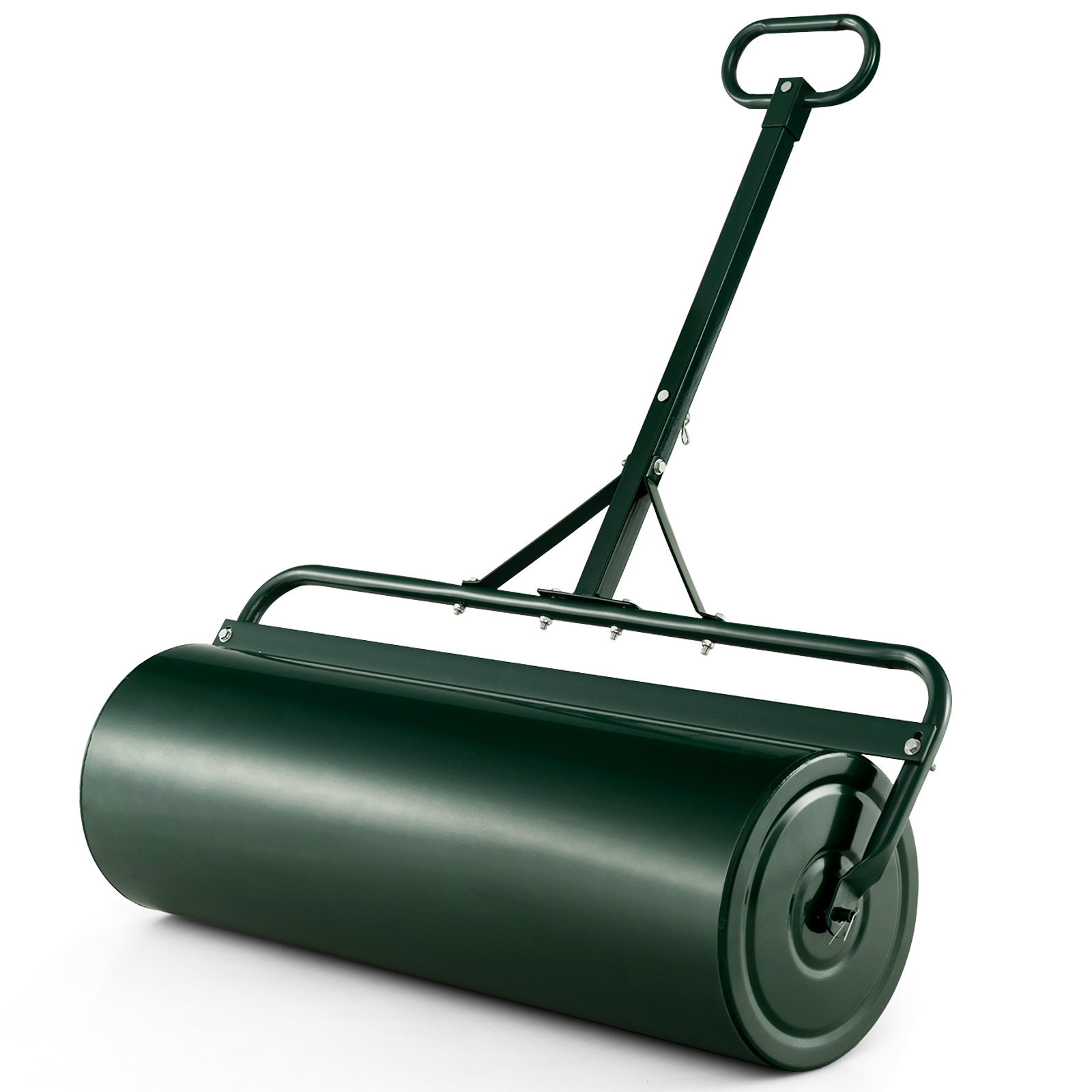 30 Gallon Lawn Roller Metal Sod Drum Roller Tow Behind a Tractor for Garden Farm - Picture 12 of 22