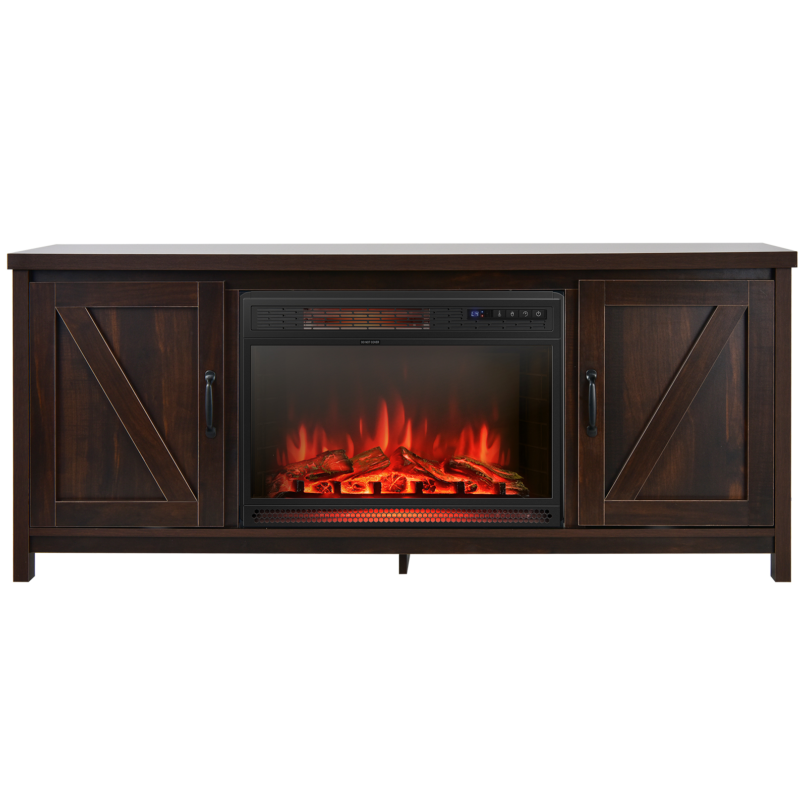 59u0026#034; Fireplace TV Stand W/ 25u0026#034; 1350W Electric Fireplace Heater |  eBay