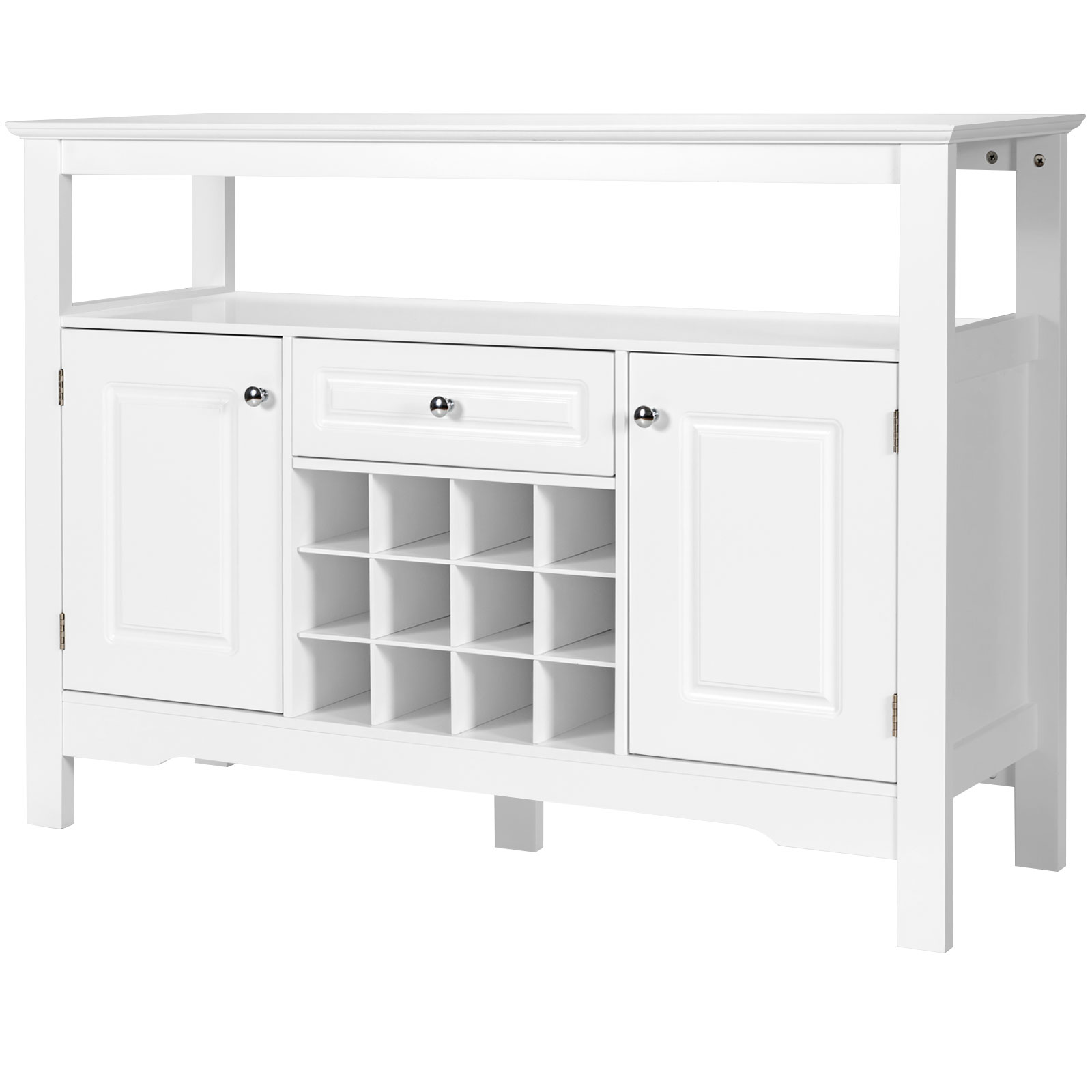 Giantex Buffet Sideboard Kitchen Storage Cabinet Shelf Wine Rack Console Table - Picture 25 of 25