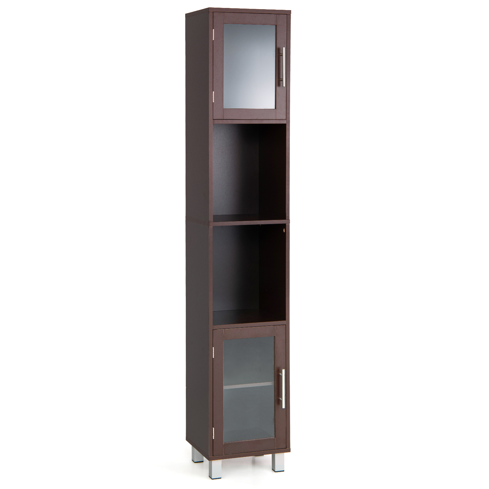 71" Tall Tower Bathroom Storage Cabinet Organizer Display Shelves Bedroom - Picture 8 of 18