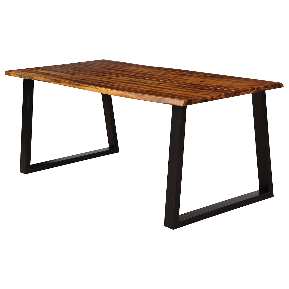 Costway Rectangular Acacia Wood Dining Table Rustic Indoor & Outdoor Furniture
