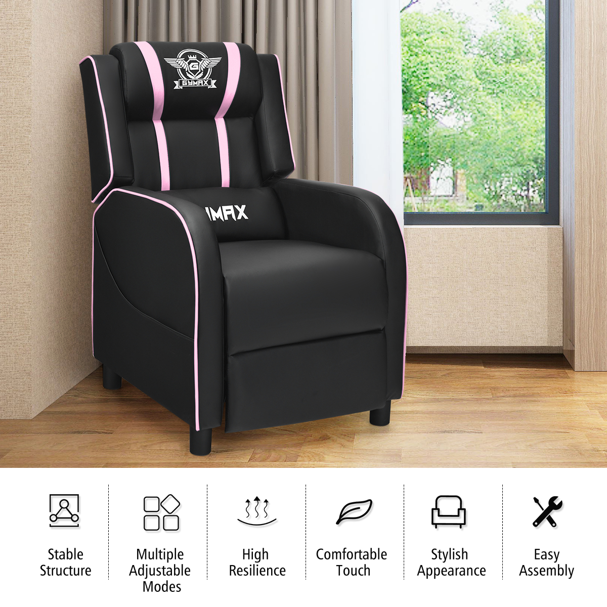 Massage Gaming Recliner Chair Racing Single Lounge Sofa Home Theater