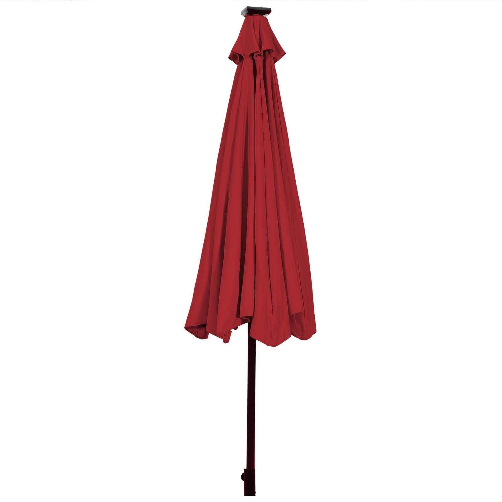 Costway 10ft Solar Lights Patio Umbrella Outdoor W/ 36 LBS Steel Umbrella Stand - Picture 49 of 49