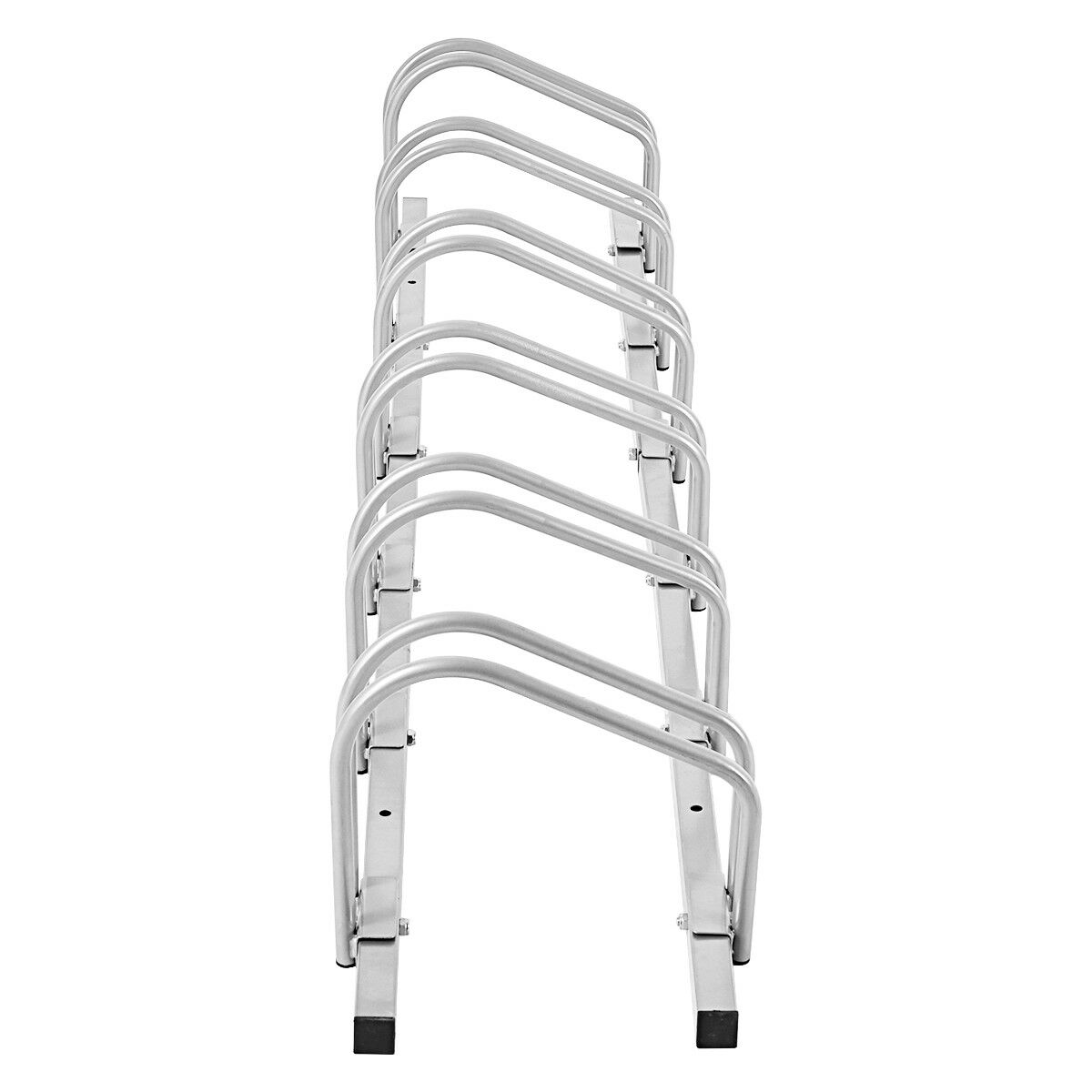 4/5/6 Bike Bicycle Stand Parking Garage Storage Organizer Cycling Rack Silver