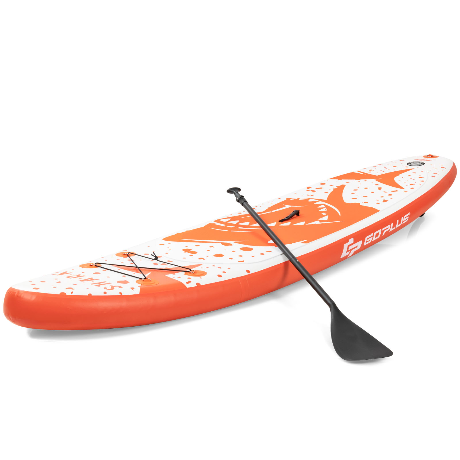 Tabla de remo inflable de pie Goplus 10 ft con mochila correa paleta de aluminio - Imagen 12 de 18