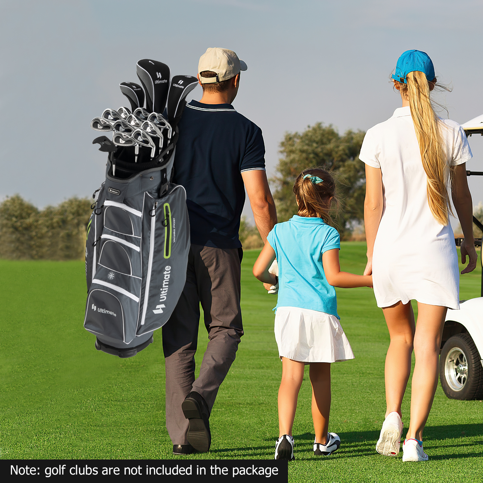 Lightweight Golf Cart Bag W/15 Way Top Divider Individual Putter Well Cooler Bag - Picture 14 of 30